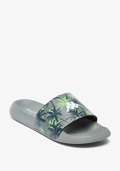 Kappa Men's Logo Print Slip-On Slides-Men%27s Flip Flops & Beach Slippers-image-1