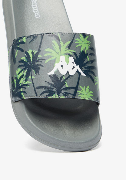 Kappa Men's Logo Print Slip-On Slides-Men%27s Flip Flops & Beach Slippers-image-3