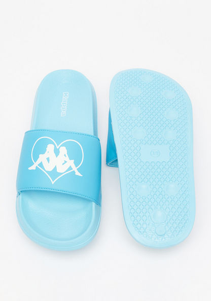 Kappa Women Logo Print Slip-On Slide Sandals