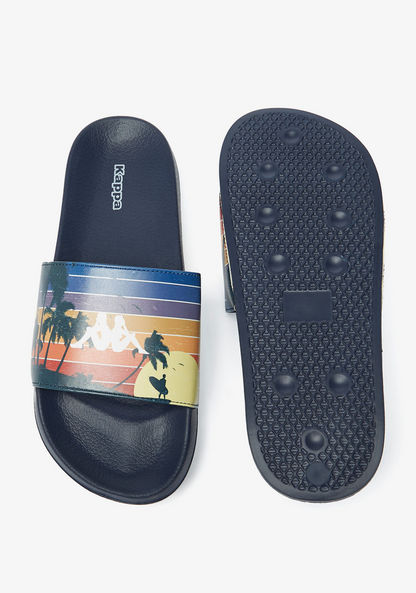 Kappa Men's Printed Slip-On Slides-Men%27s Flip Flops & Beach Slippers-image-4