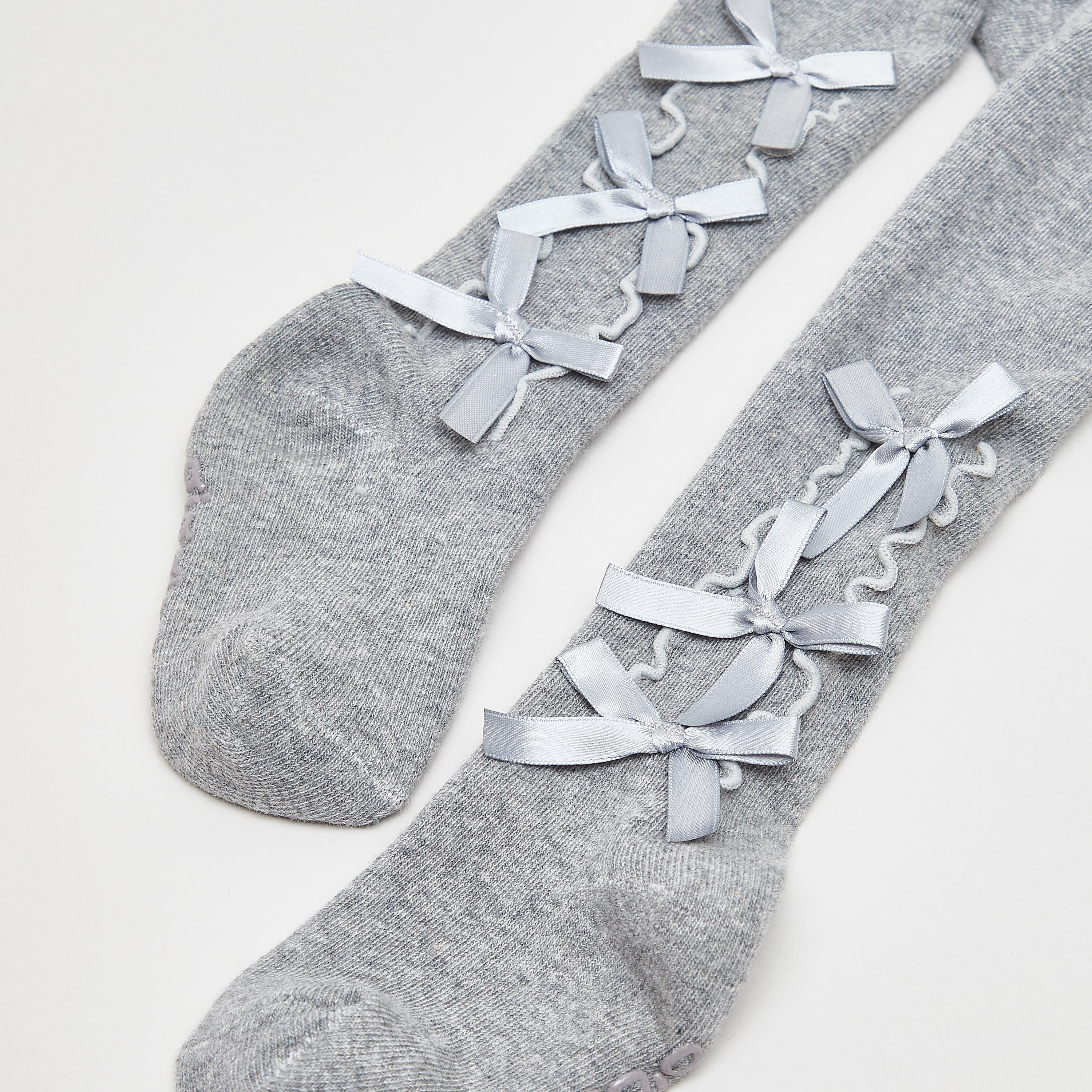 Giggles Textured Tights with Applique Detail and Elasticised Waistband-baby-girls-accessories-socks-image-2