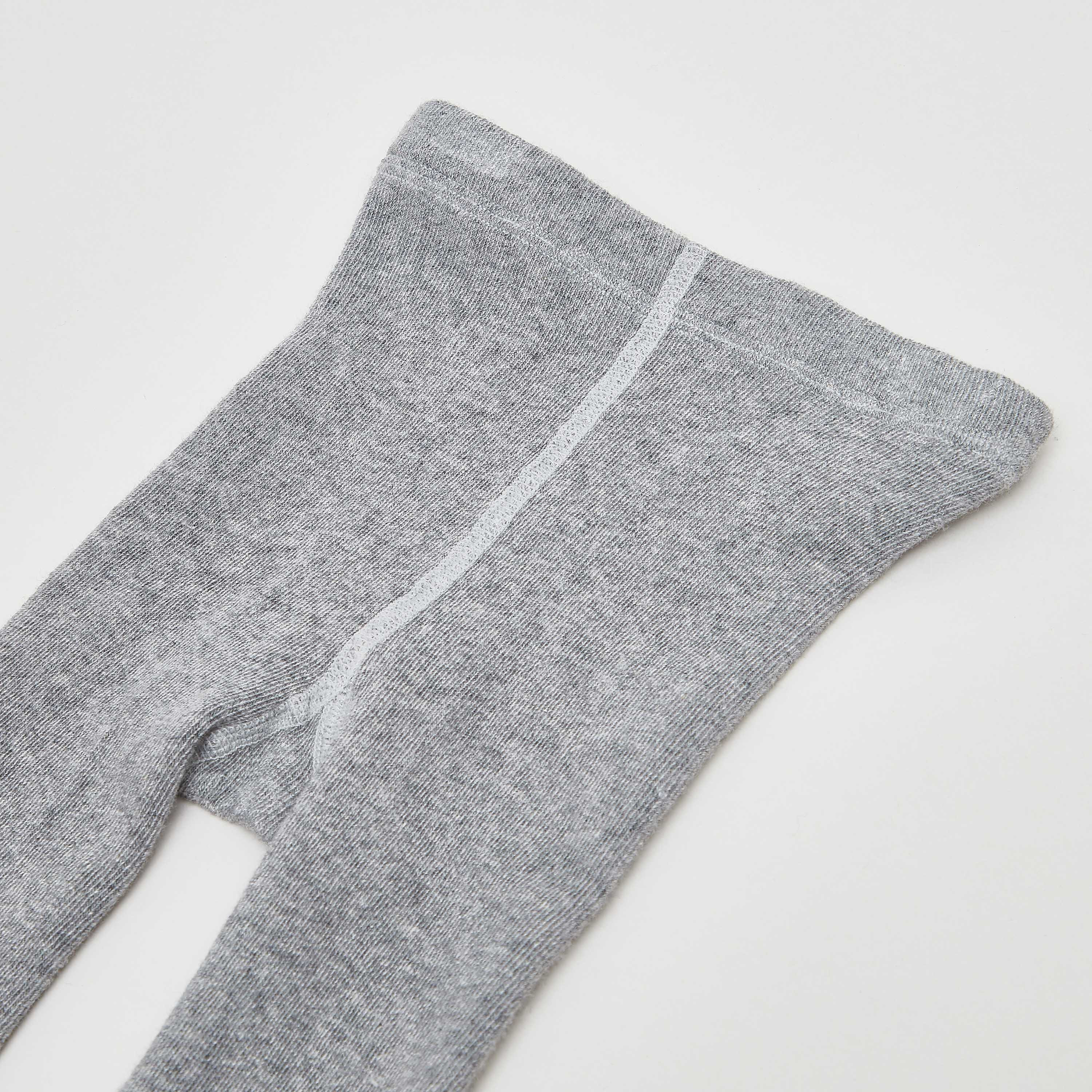 Giggles Textured Tights with Applique Detail and Elasticised Waistband-baby-girls-accessories-socks-image-3