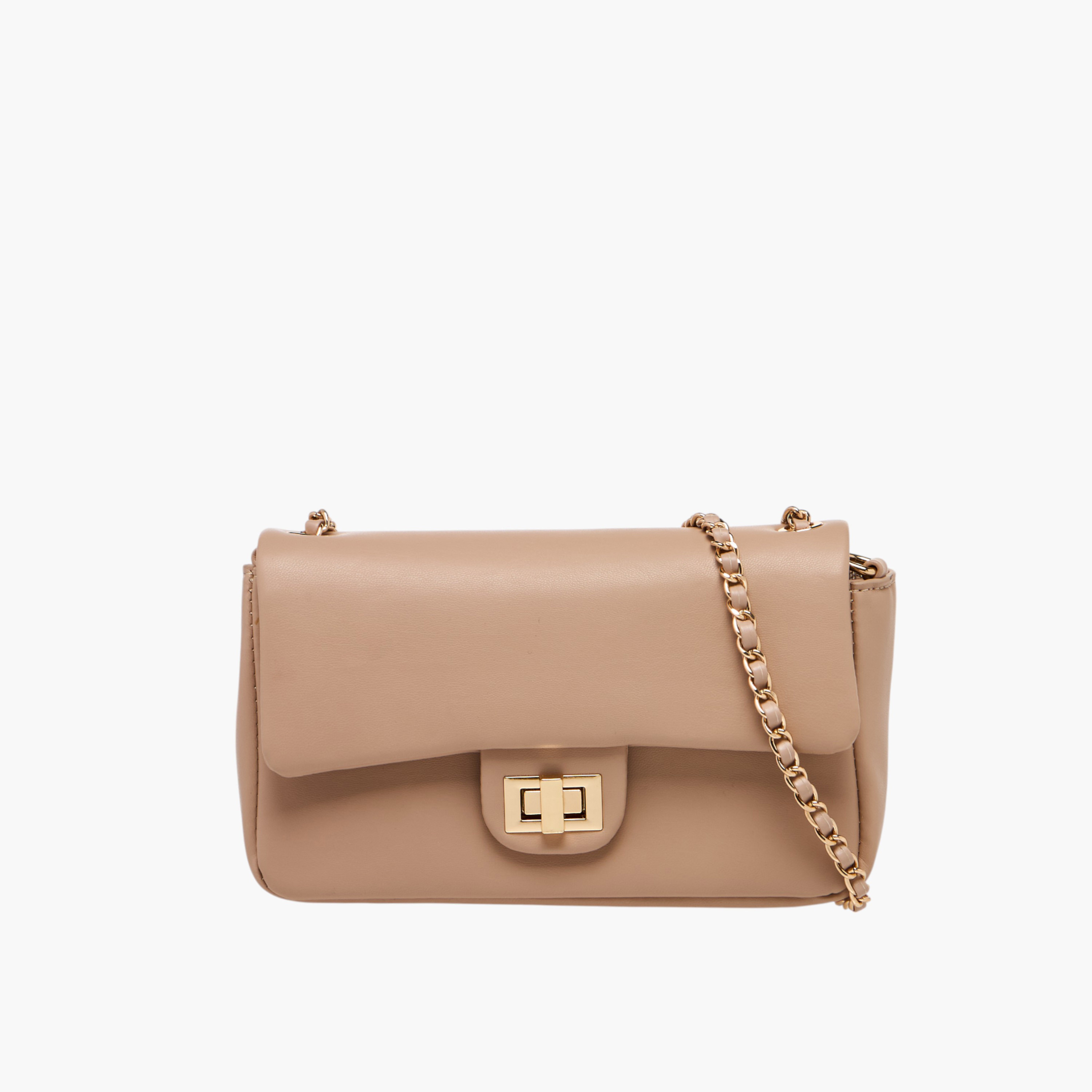 Flora Bella Solid Crossbody Bag with Twist Lock Closure-women-bagsandwallets-handbags-image-1