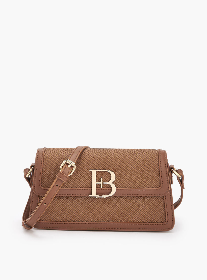 شنطة كروس بودي بارزة الملمس وحزام كتف قابل للتعديل من فلورا بيلا-women-bagsandwallets-handbags-image-1