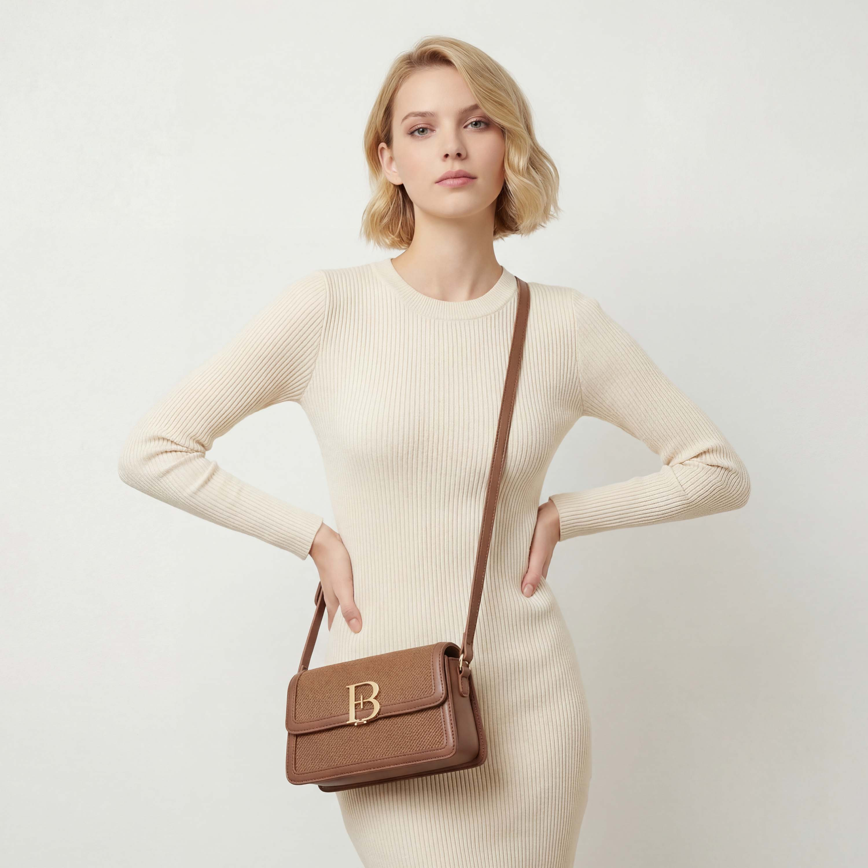 شنطة كروس بودي بارزة الملمس وحزام كتف قابل للتعديل من فلورا بيلا-women-bagsandwallets-handbags-image-2