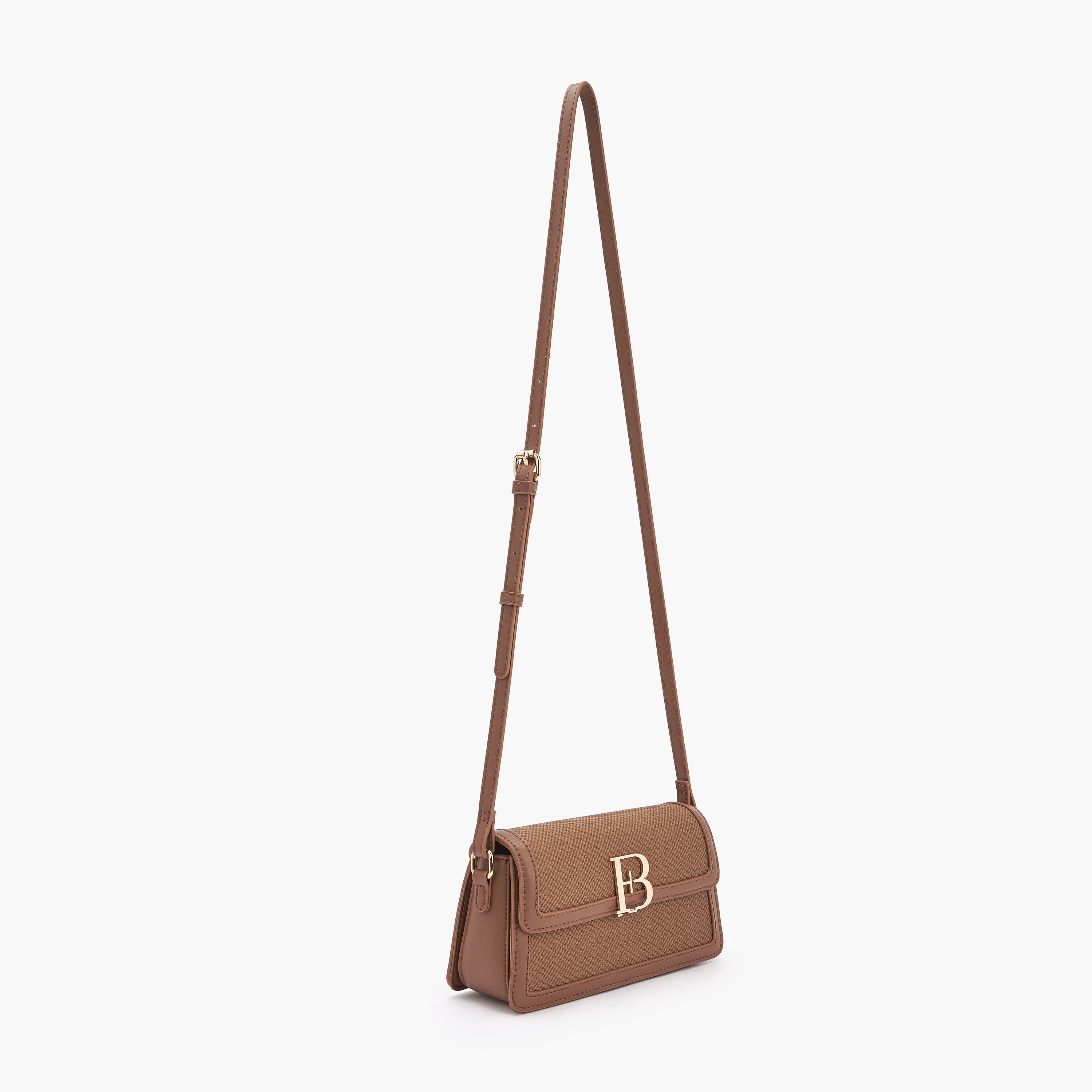 شنطة كروس بودي بارزة الملمس وحزام كتف قابل للتعديل من فلورا بيلا-women-bagsandwallets-handbags-image-3