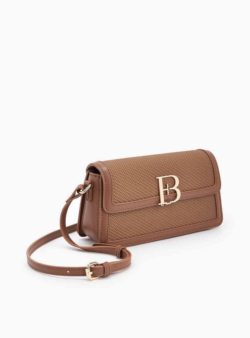 شنطة كروس بودي بارزة الملمس وحزام كتف قابل للتعديل من فلورا بيلا-women-bagsandwallets-handbags-image-4
