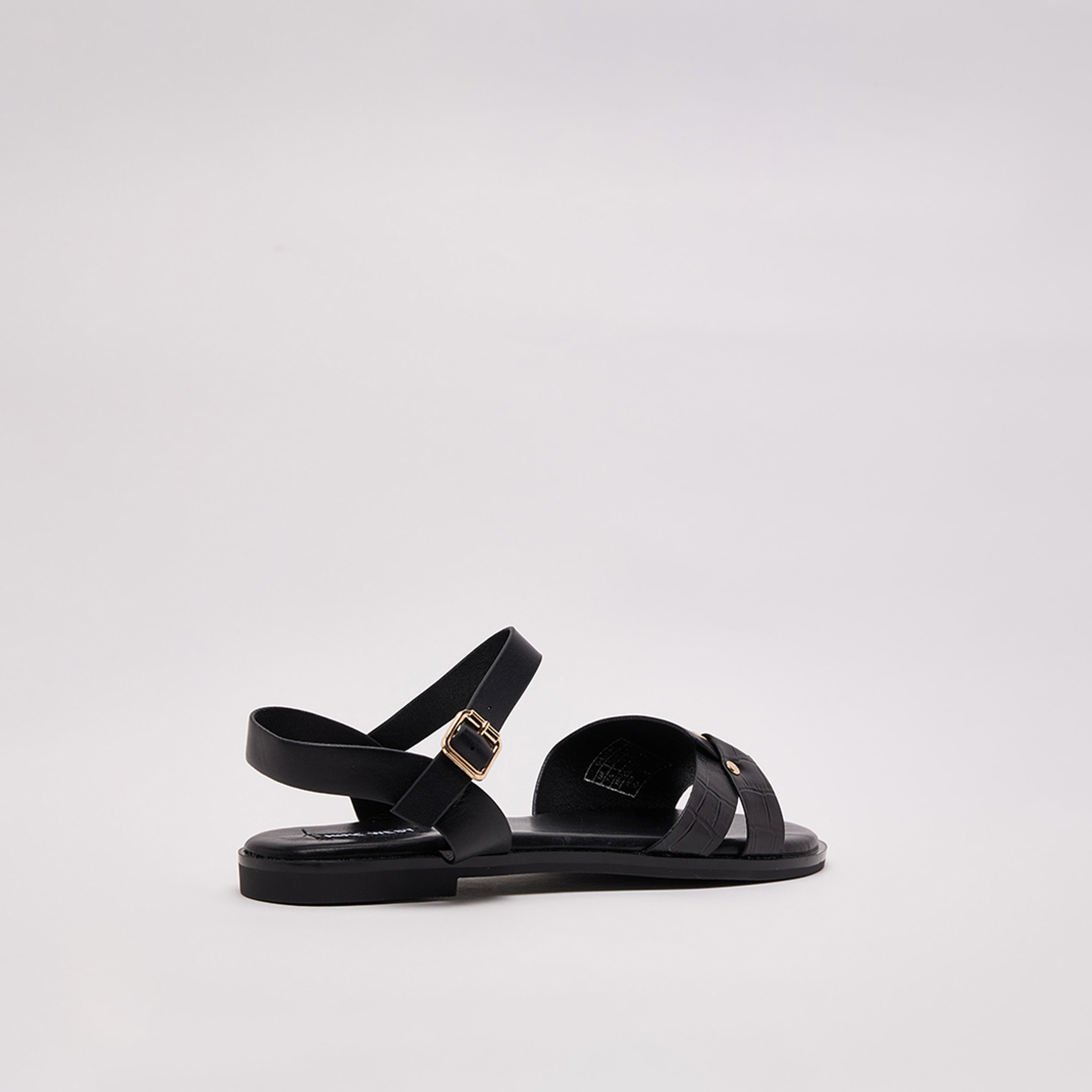 Nine West Women Buckle Strap Flat Sandals | D-ELLA2-women-shoes-sandals-flats-image-4
