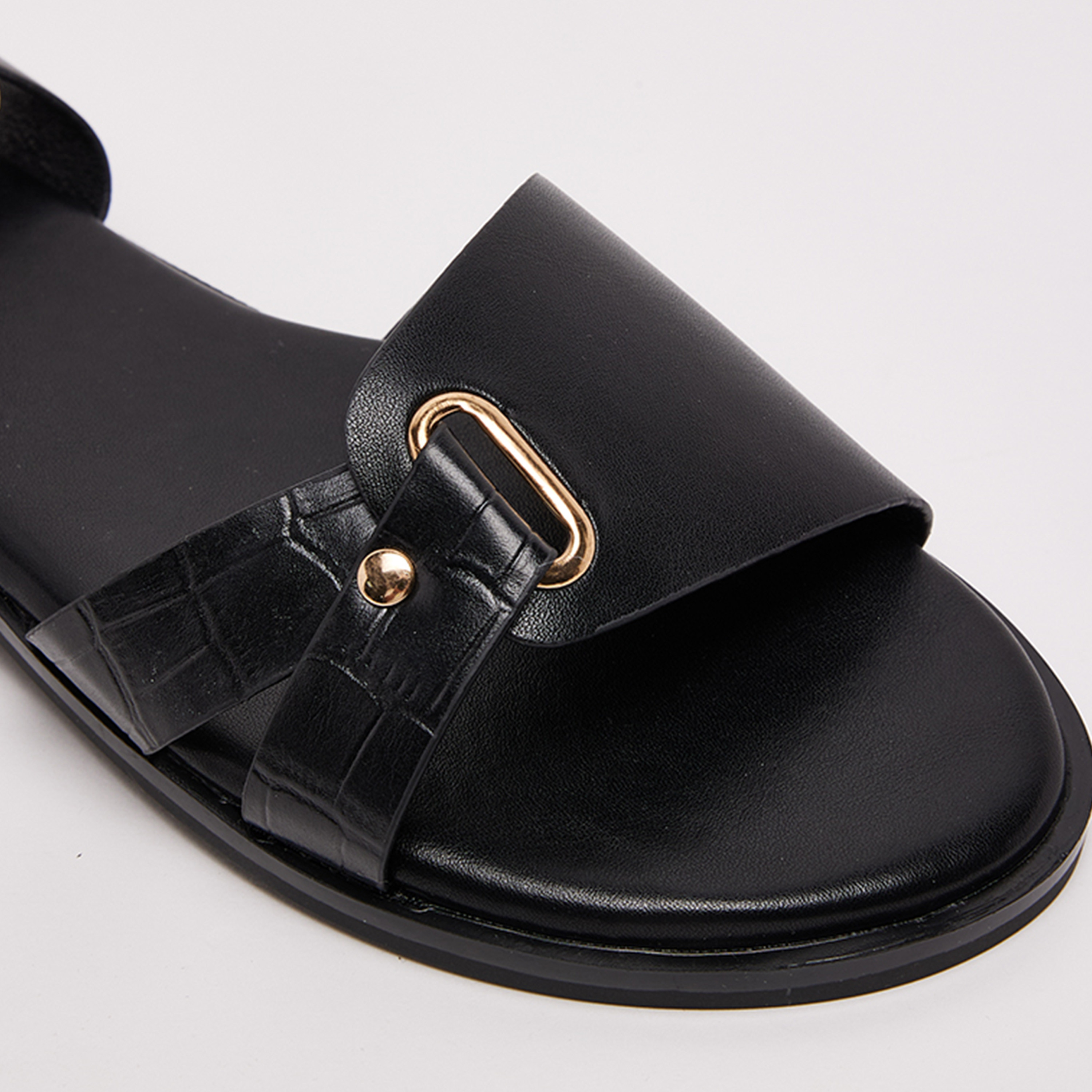 Nine West Women Buckle Strap Flat Sandals | D-ELLA2-women-shoes-sandals-flats-image-5