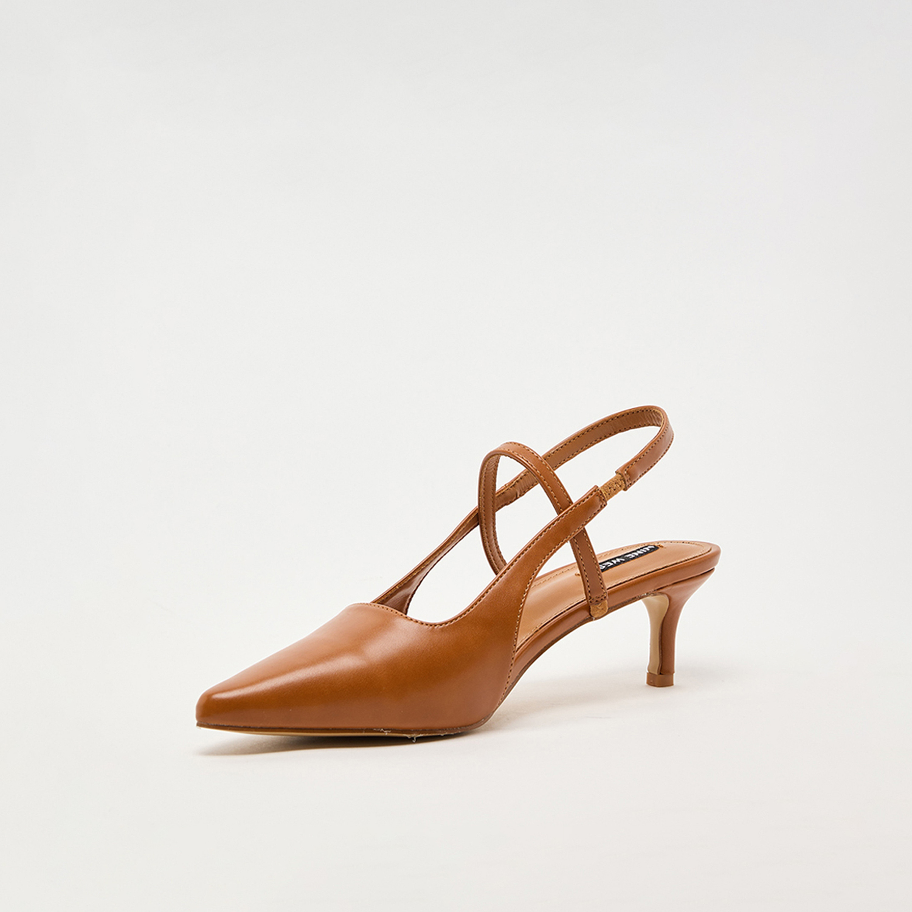ناين ويست -  حذاء نسائي بكعب قصير مطاطي | D-LUCY-women-shoes-heels-image-2