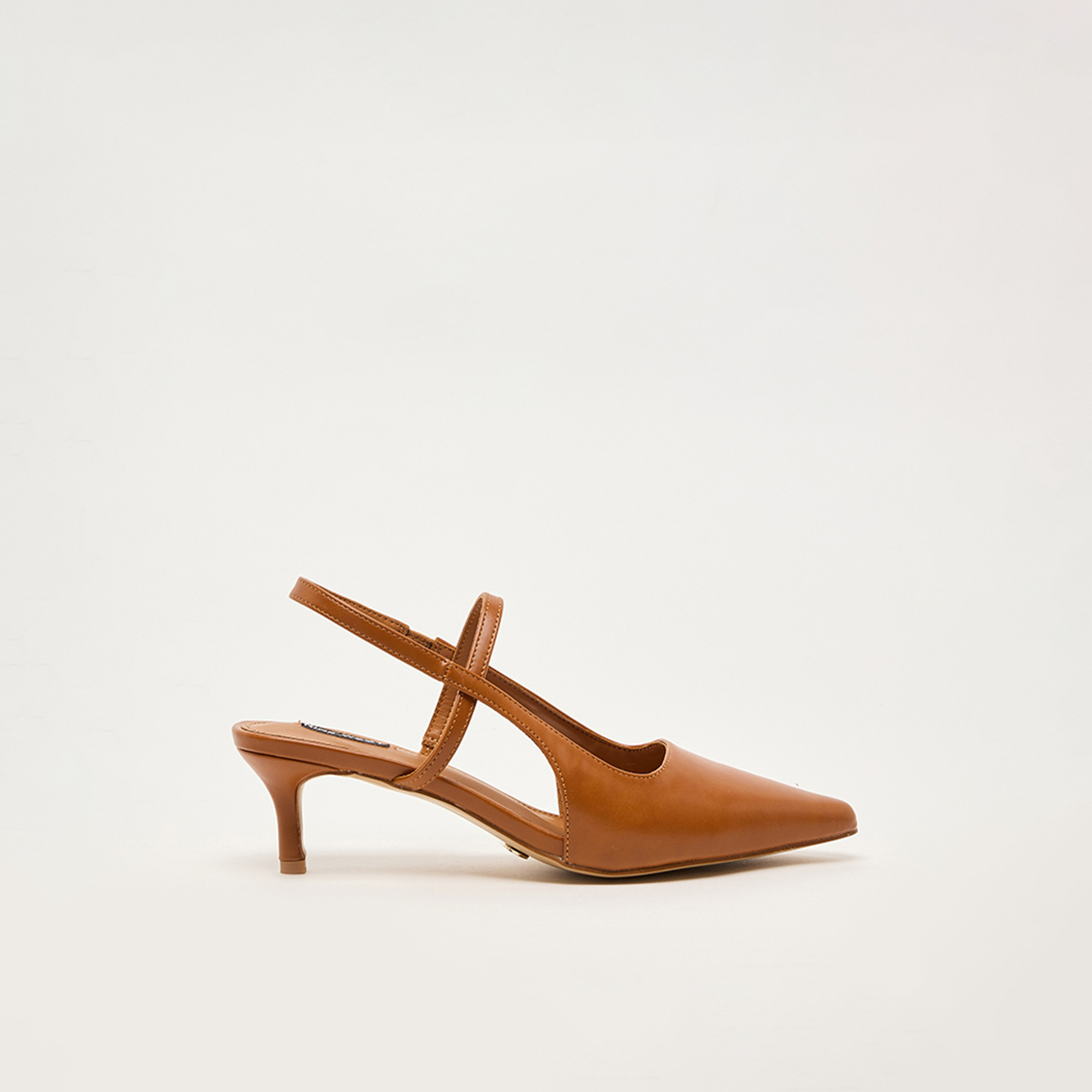 ناين ويست -  حذاء نسائي بكعب قصير مطاطي | D-LUCY-women-shoes-heels-image-4
