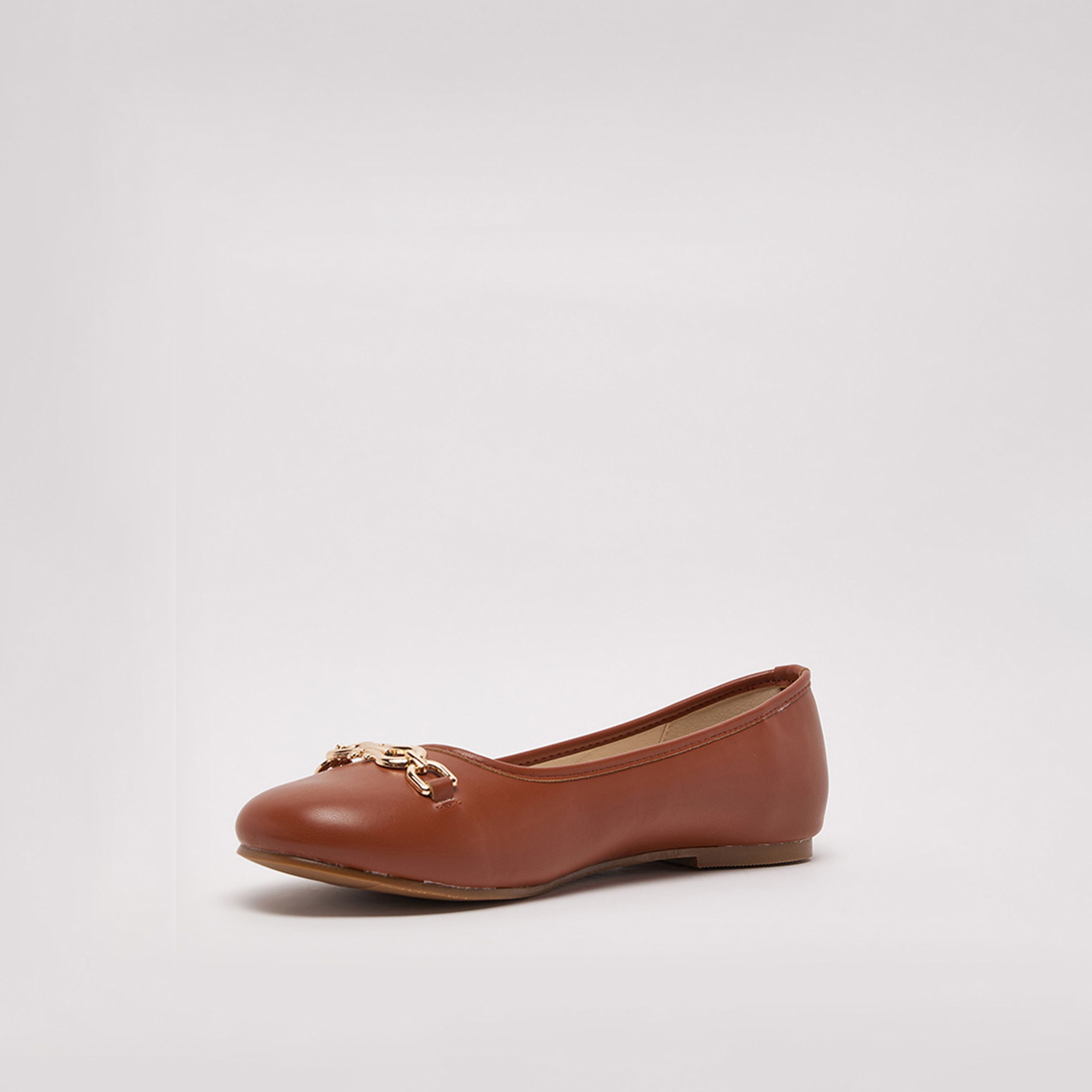 ناين ويست - حذاء باليرينا مسطح سهل الارتداء بمقدمة مستديرة للنساء | D-TRIM-women-shoes-flats-ballerinas-image-9