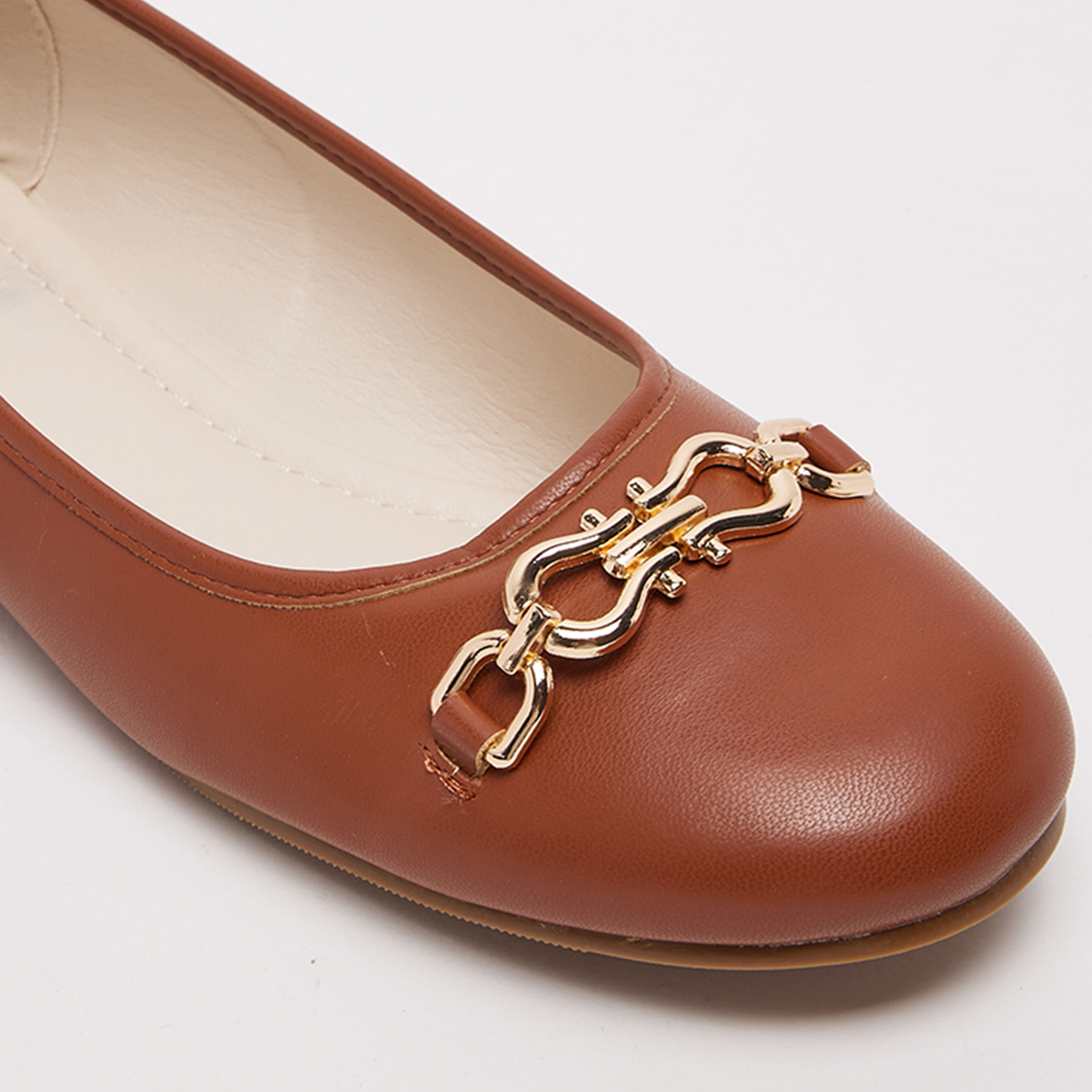 ناين ويست - حذاء باليرينا مسطح سهل الارتداء بمقدمة مستديرة للنساء | D-TRIM-women-shoes-flats-ballerinas-image-10