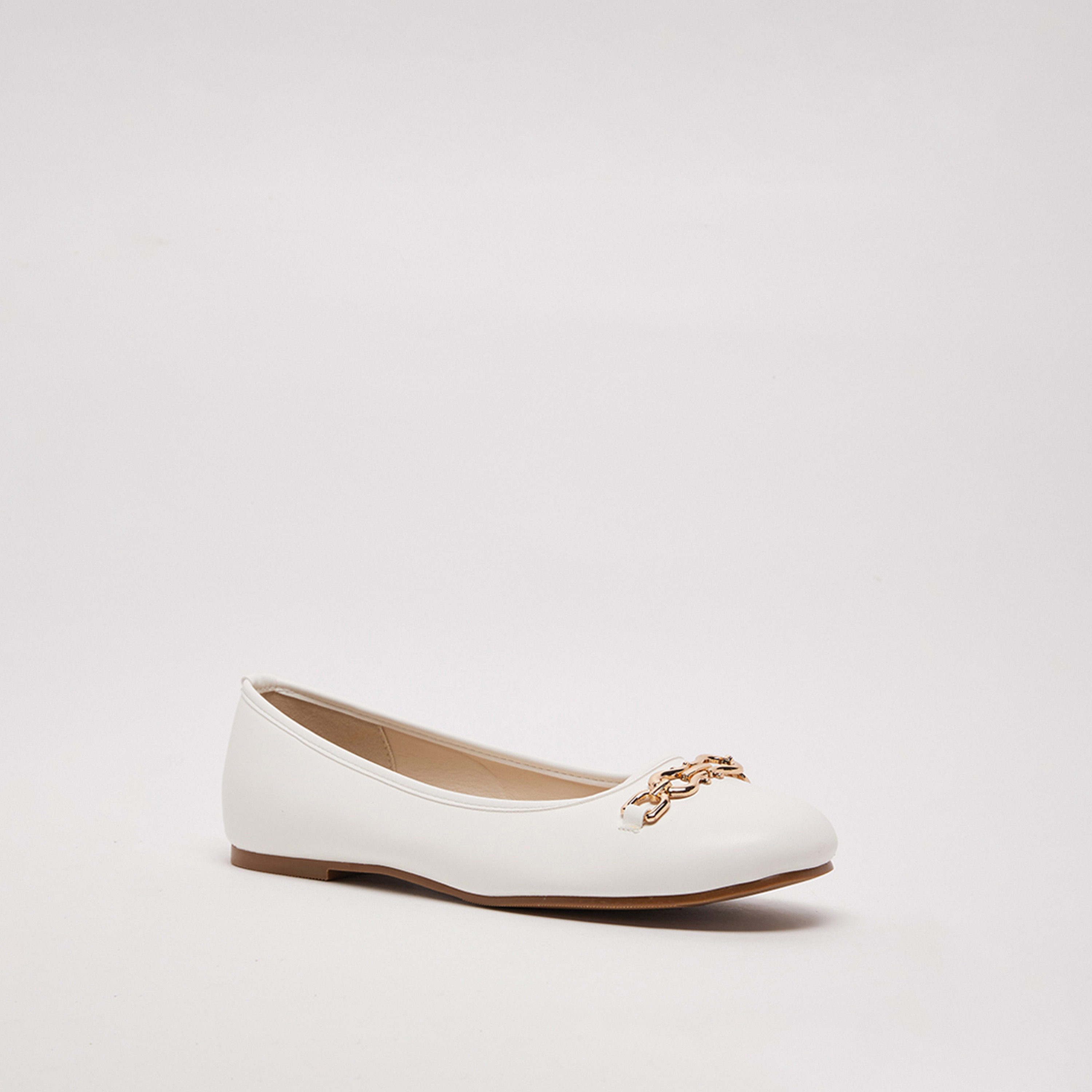 ناين ويست - حذاء باليرينا مسطح سهل الارتداء بمقدمة مستديرة للنساء | D-TRIM-women-shoes-flats-ballerinas-image-11
