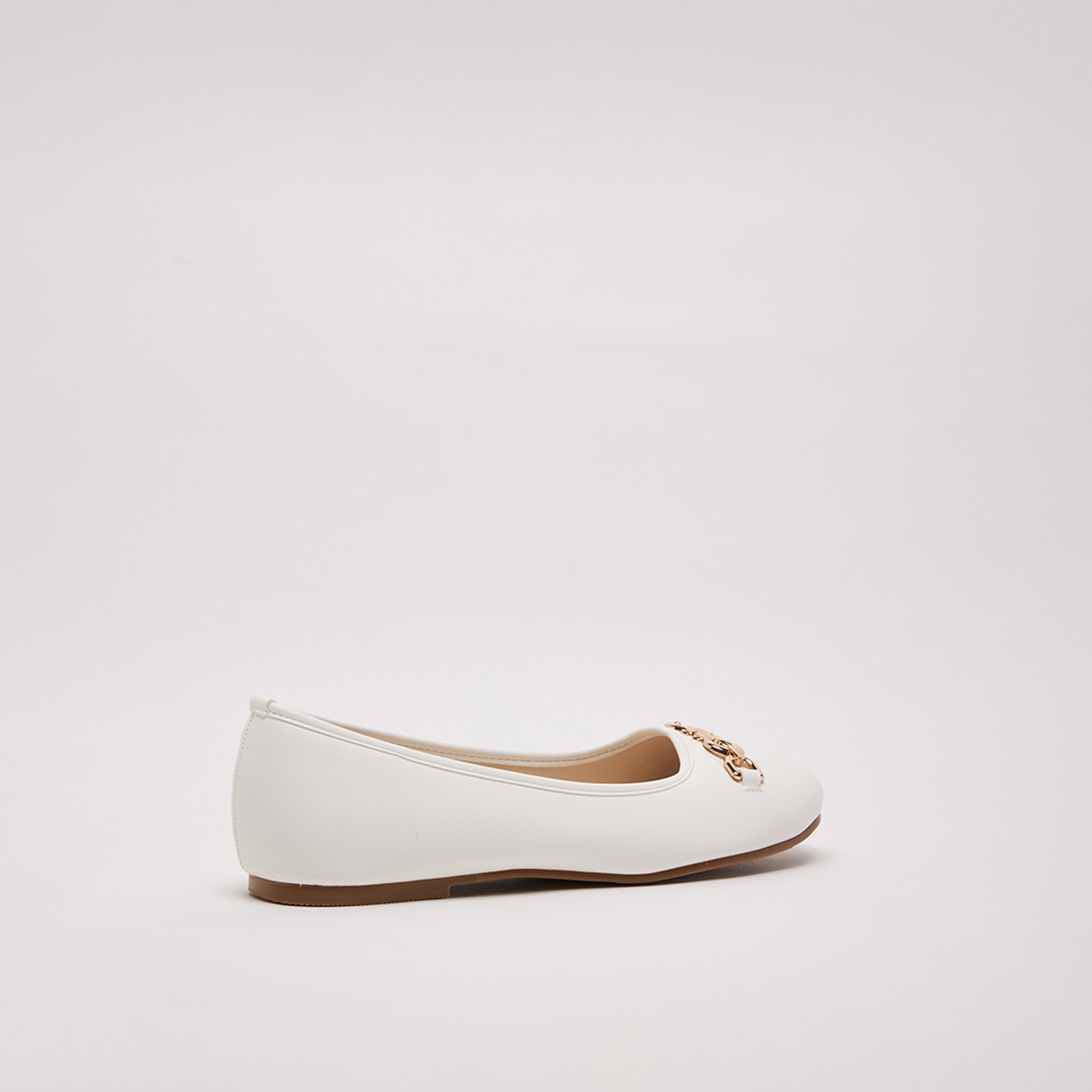 ناين ويست - حذاء باليرينا مسطح سهل الارتداء بمقدمة مستديرة للنساء | D-TRIM-women-shoes-flats-ballerinas-image-13