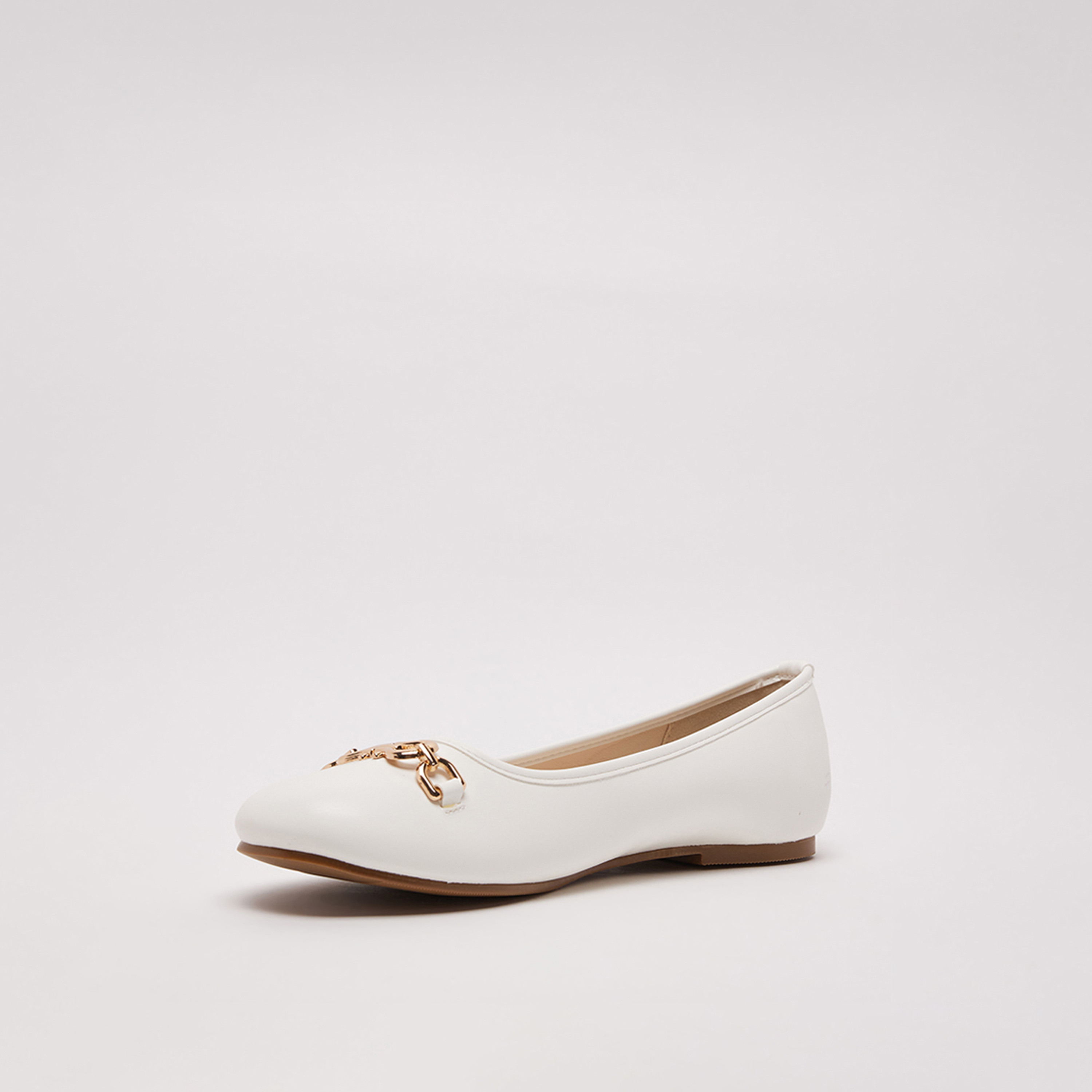 ناين ويست - حذاء باليرينا مسطح سهل الارتداء بمقدمة مستديرة للنساء | D-TRIM-women-shoes-flats-ballerinas-image-14