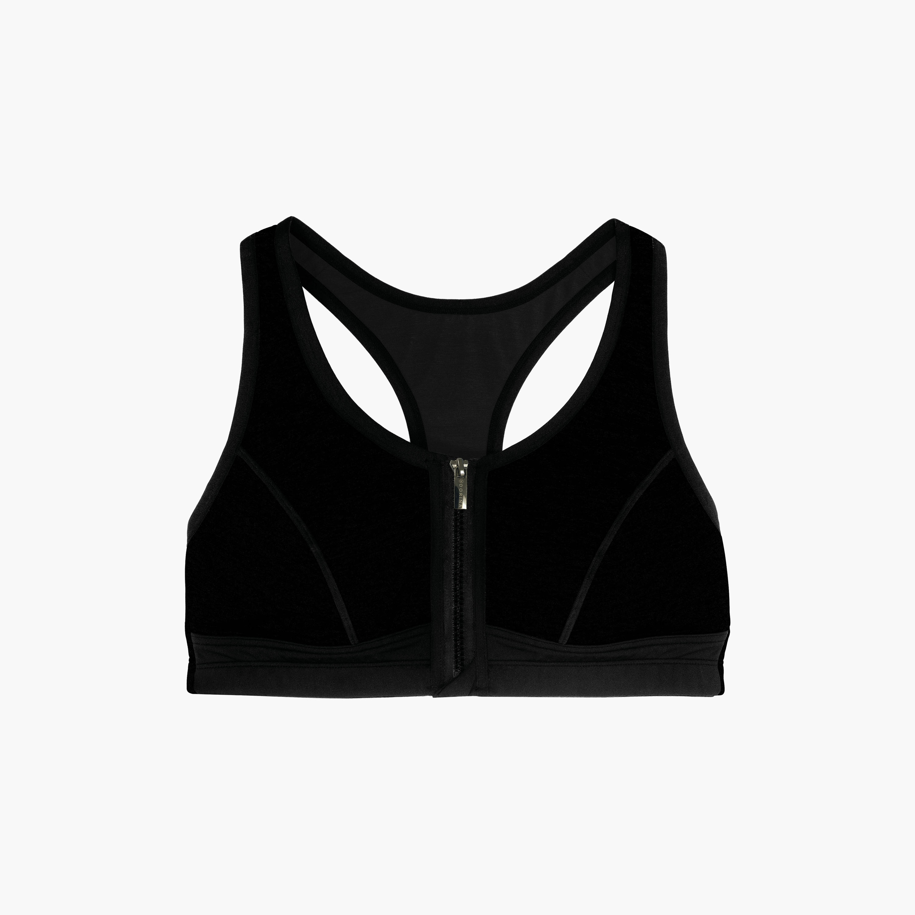 Dorina Black Plain Non Padded Wireless Sports Bra-women-clothing-sportswearandactivewear-sportsbras-image-6