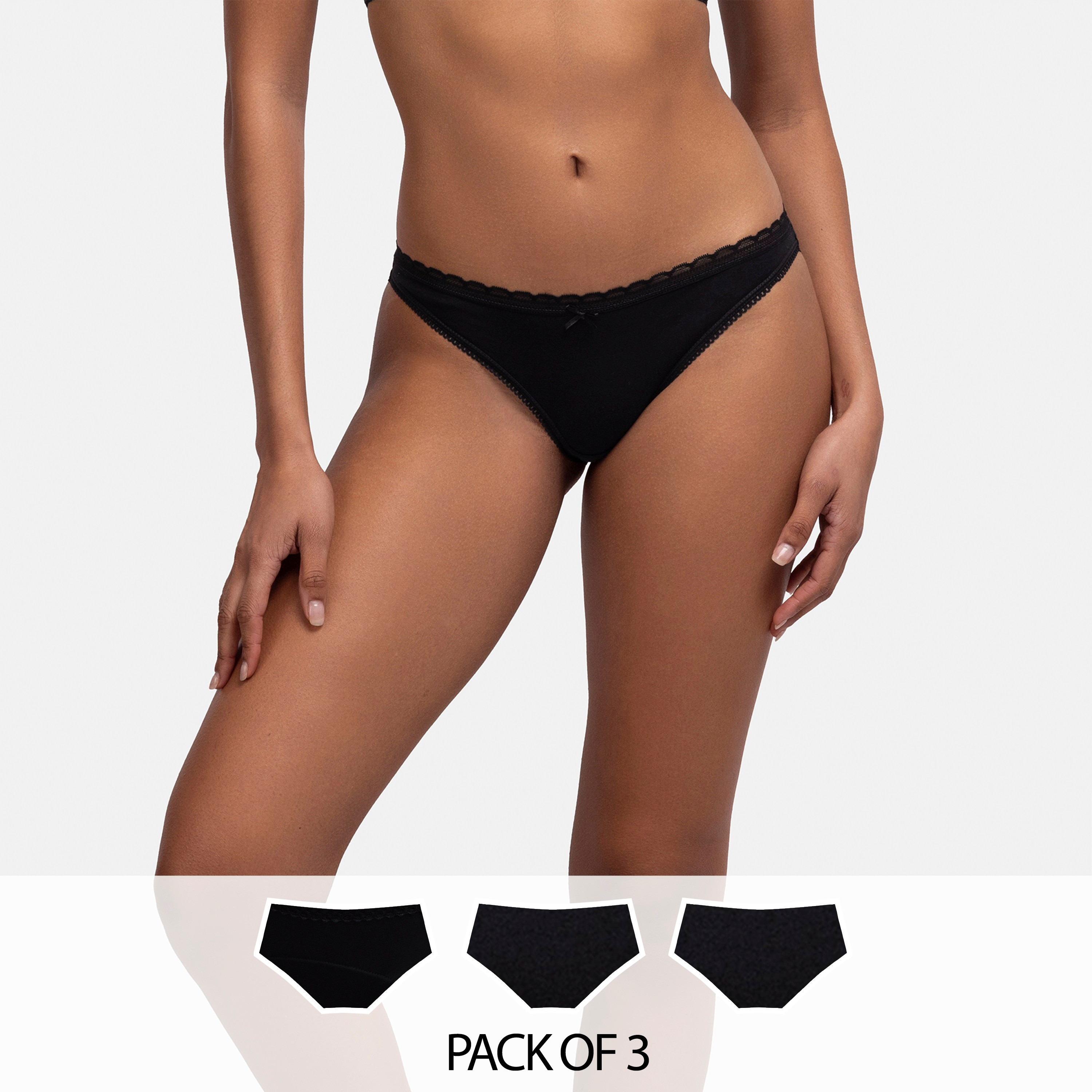حزمة دورينا من 3 ملابس داخلية نسائية قصيرة بتغطية متوسطة-women-clothing-lingerie-panties-image-1