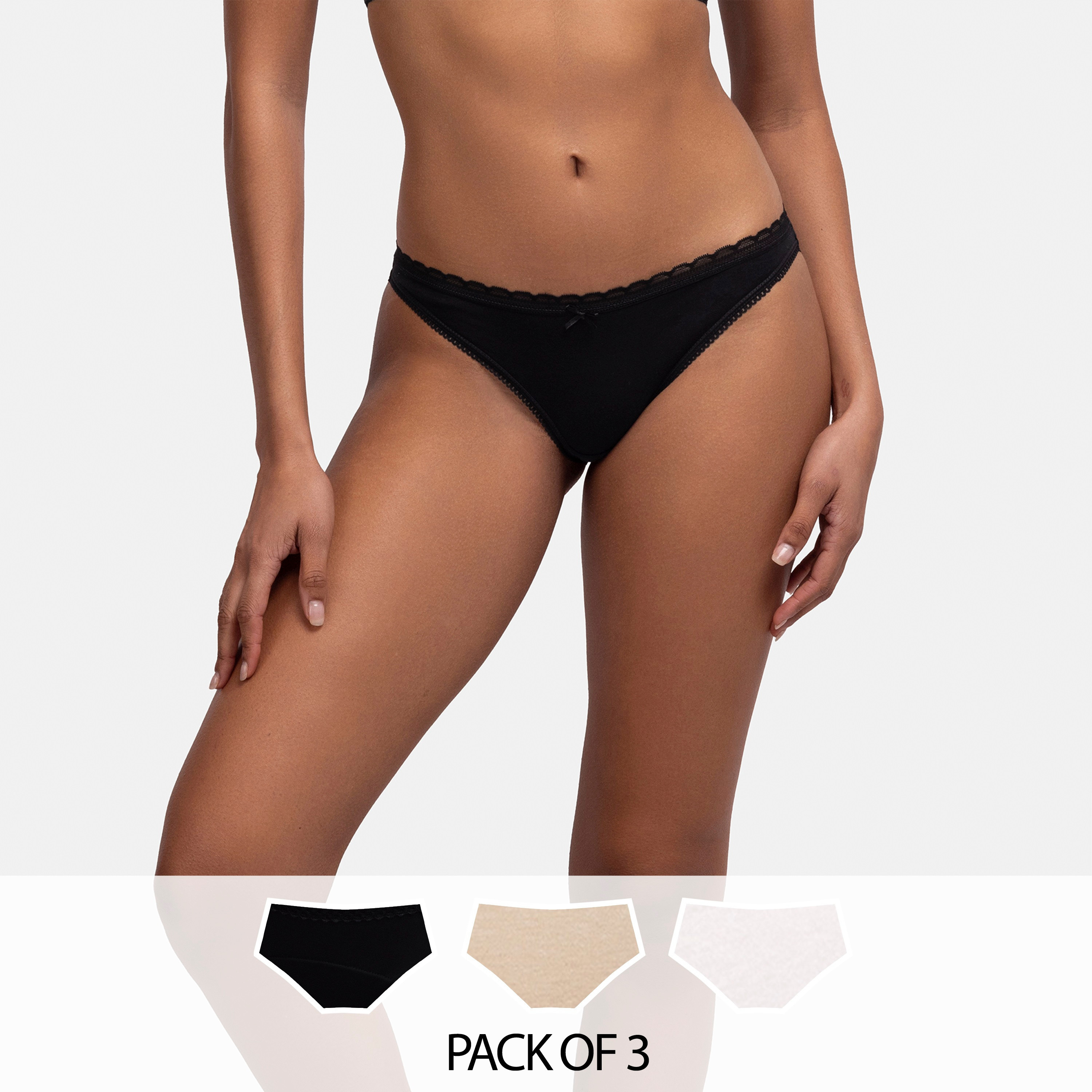 حزمة دورينا من 3 ملابس داخلية نسائية قصيرة بتغطية متوسطة-women-clothing-lingerie-panties-image-8