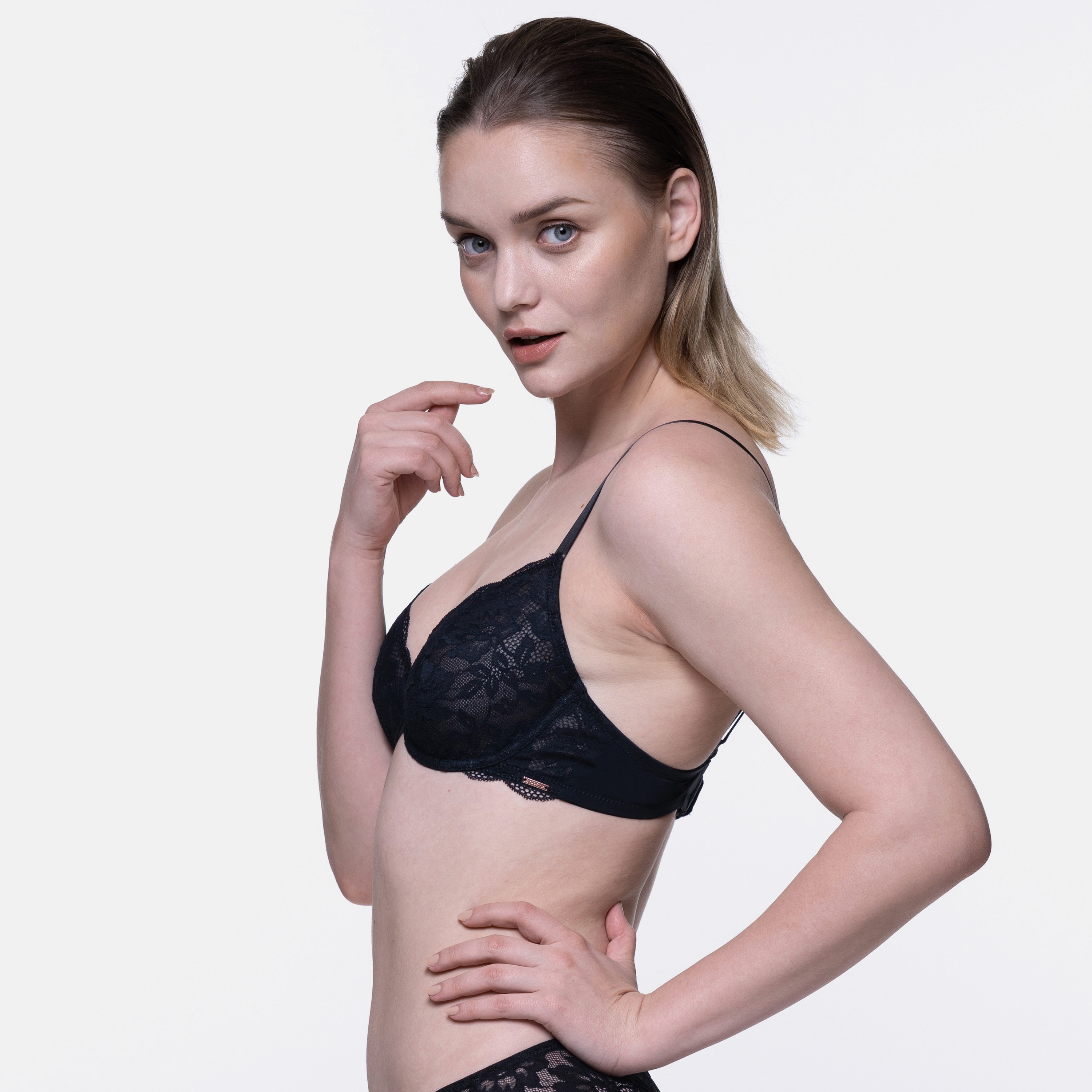 Dorina Pack of 2 Multicolour Lace Non Padded Wired Plunge Bra-women-clothing-lingerie-bras-image-5
