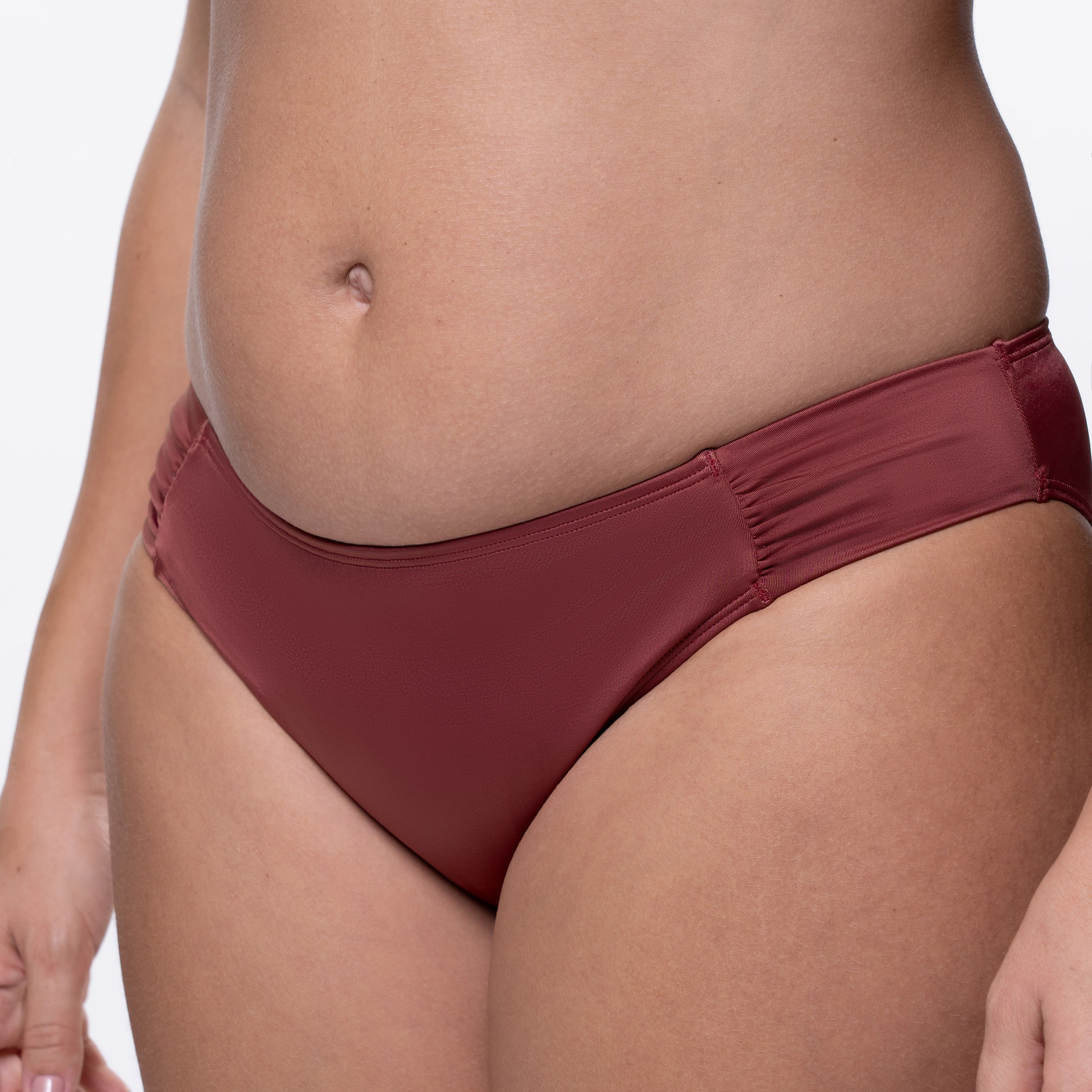 Dorina Red Plain Bikini Bottom-women-clothing-swimandbeach-bikinis-image-1