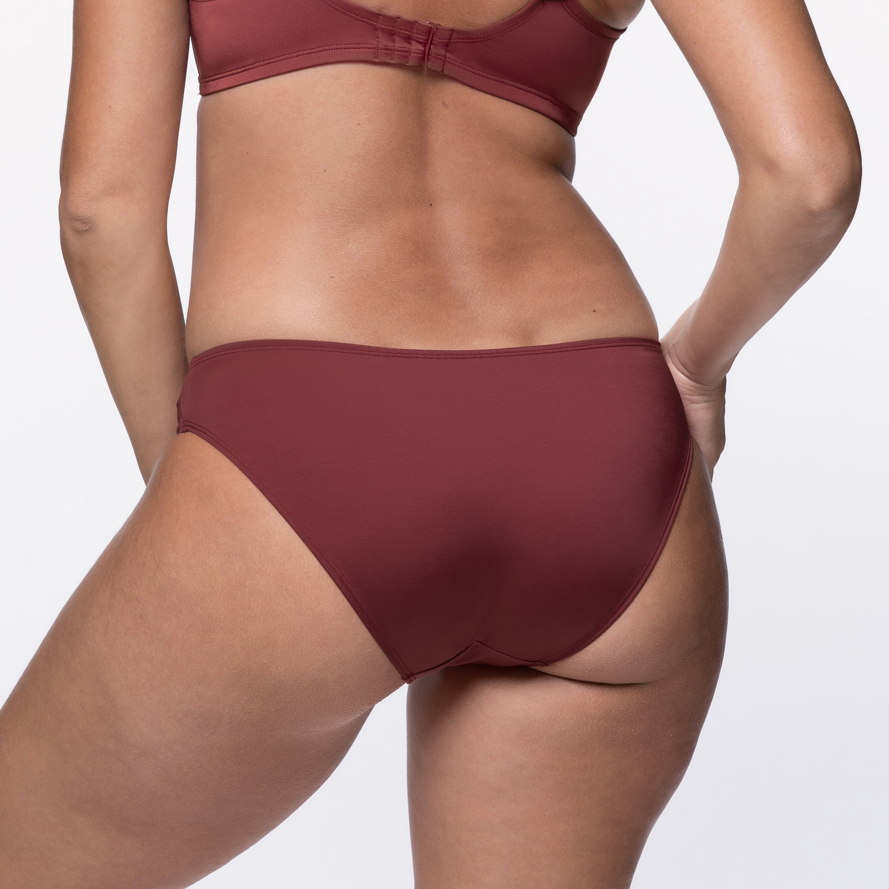 Dorina Red Plain Bikini Bottom-women-clothing-swimandbeach-bikinis-image-3