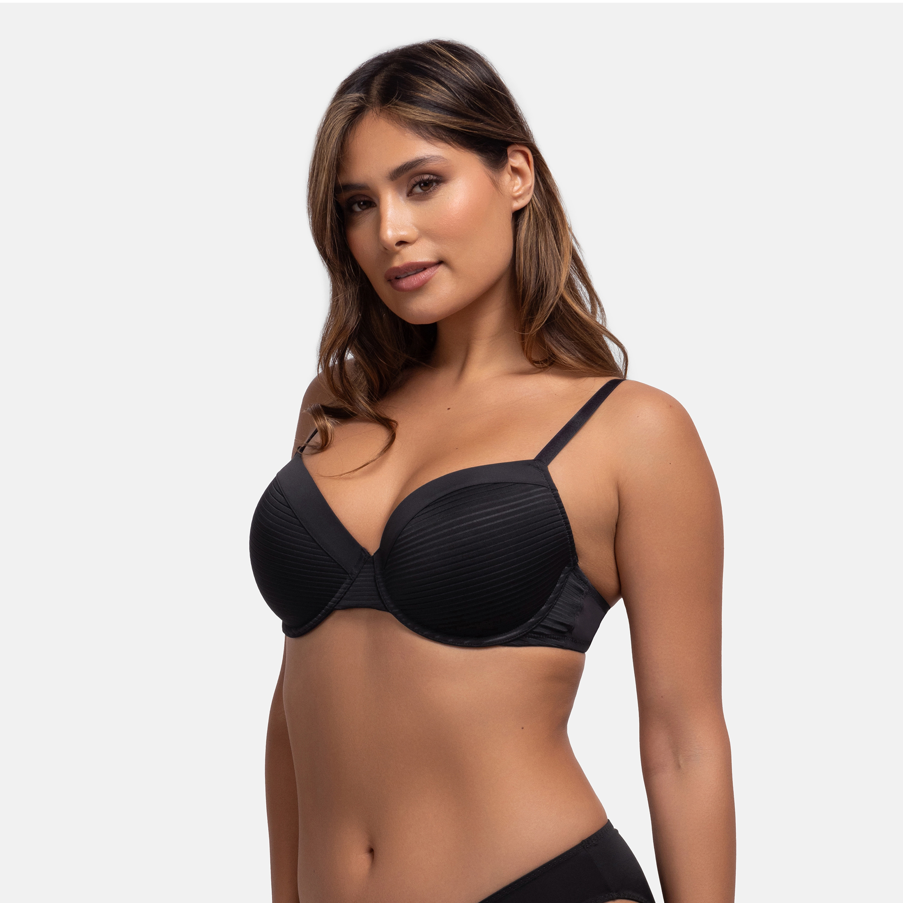 Dorina Pack of 2 Multicolour Plain Light Padded Wired Demi Bra-women-clothing-lingerie-bras-image-6