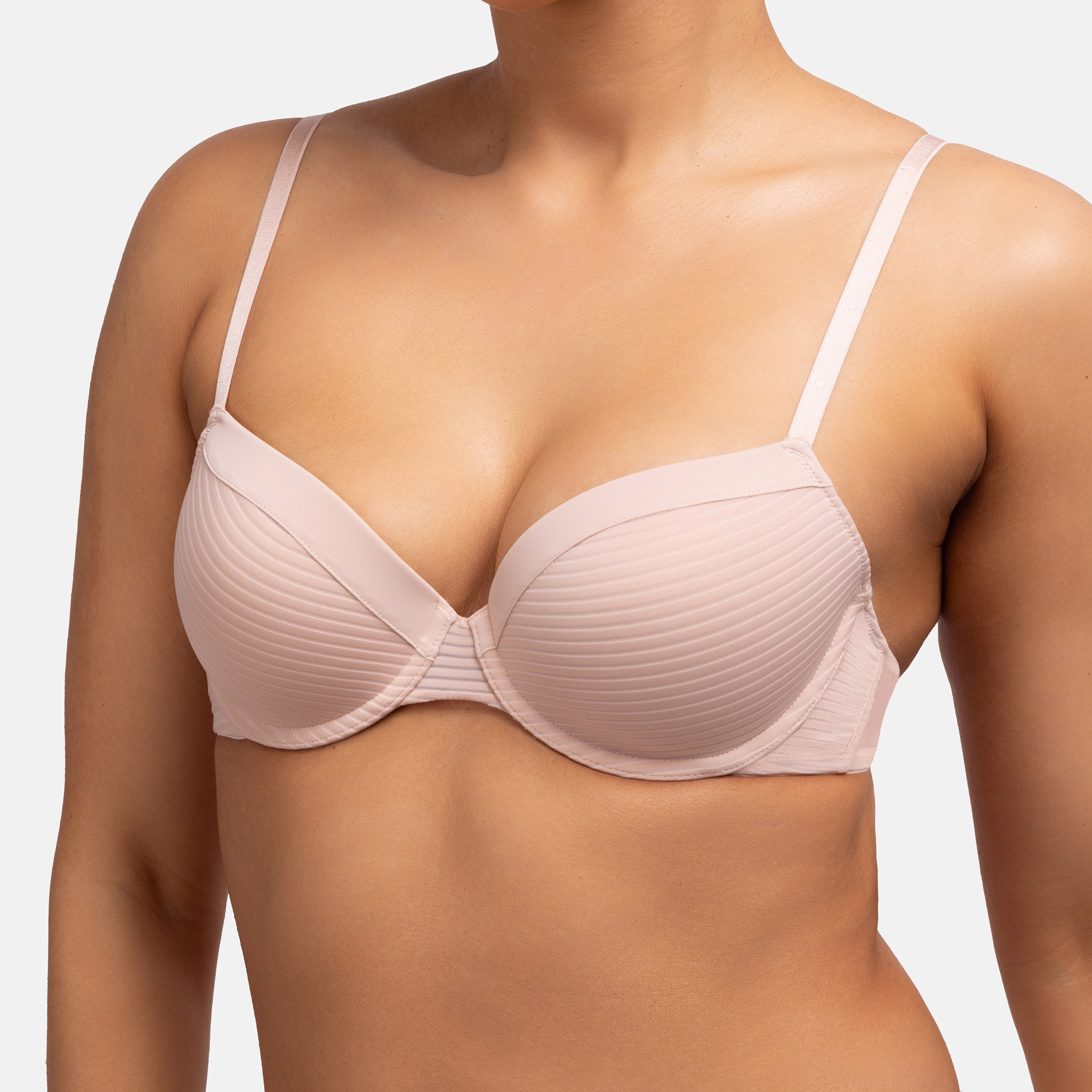 Dorina Pack of 2 Multicolour Plain Light Padded Wired Demi Bra-women-clothing-lingerie-bras-image-4
