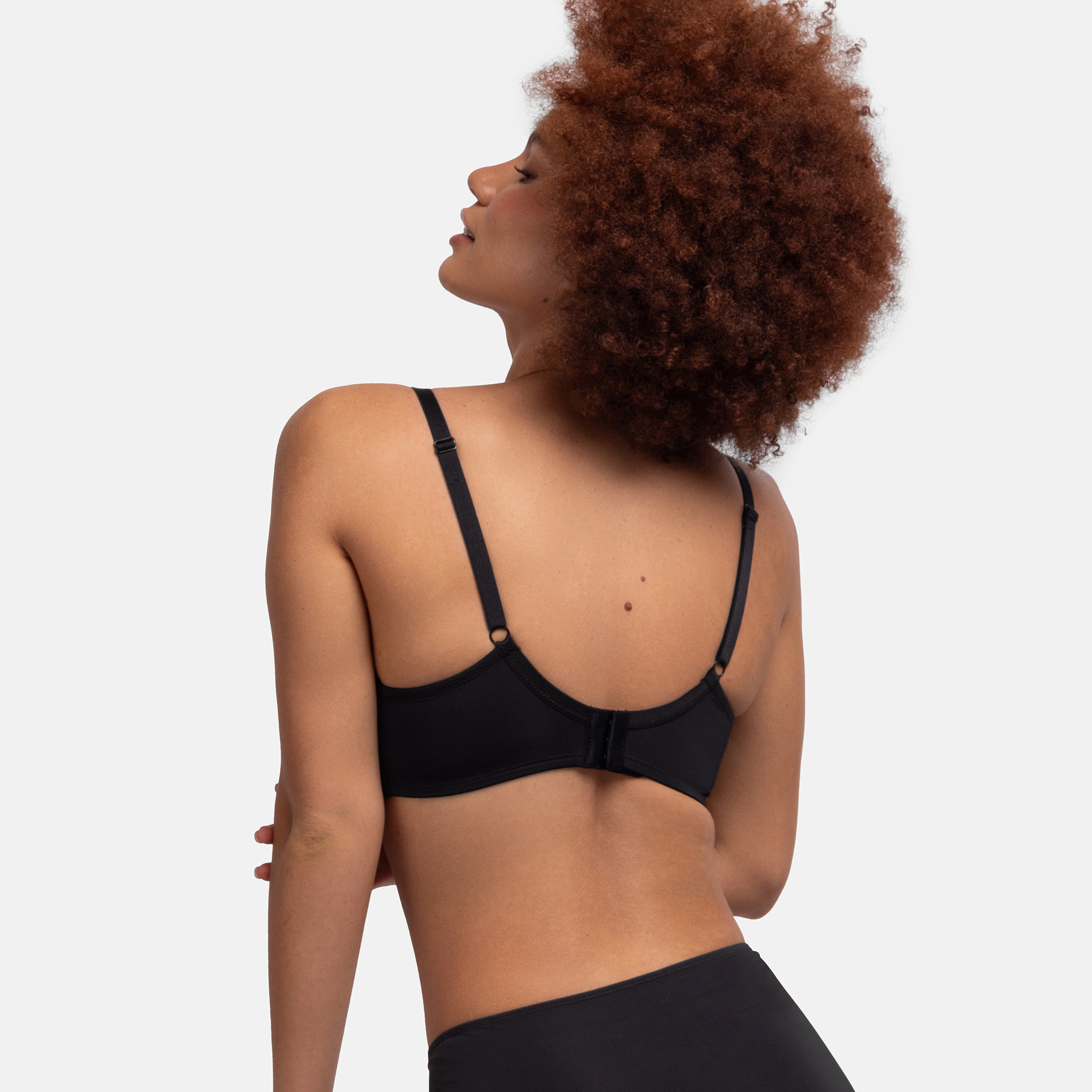 Dorina Black Plain Light Padded Wired Plunge Bra-women-clothing-lingerie-bras-image-5