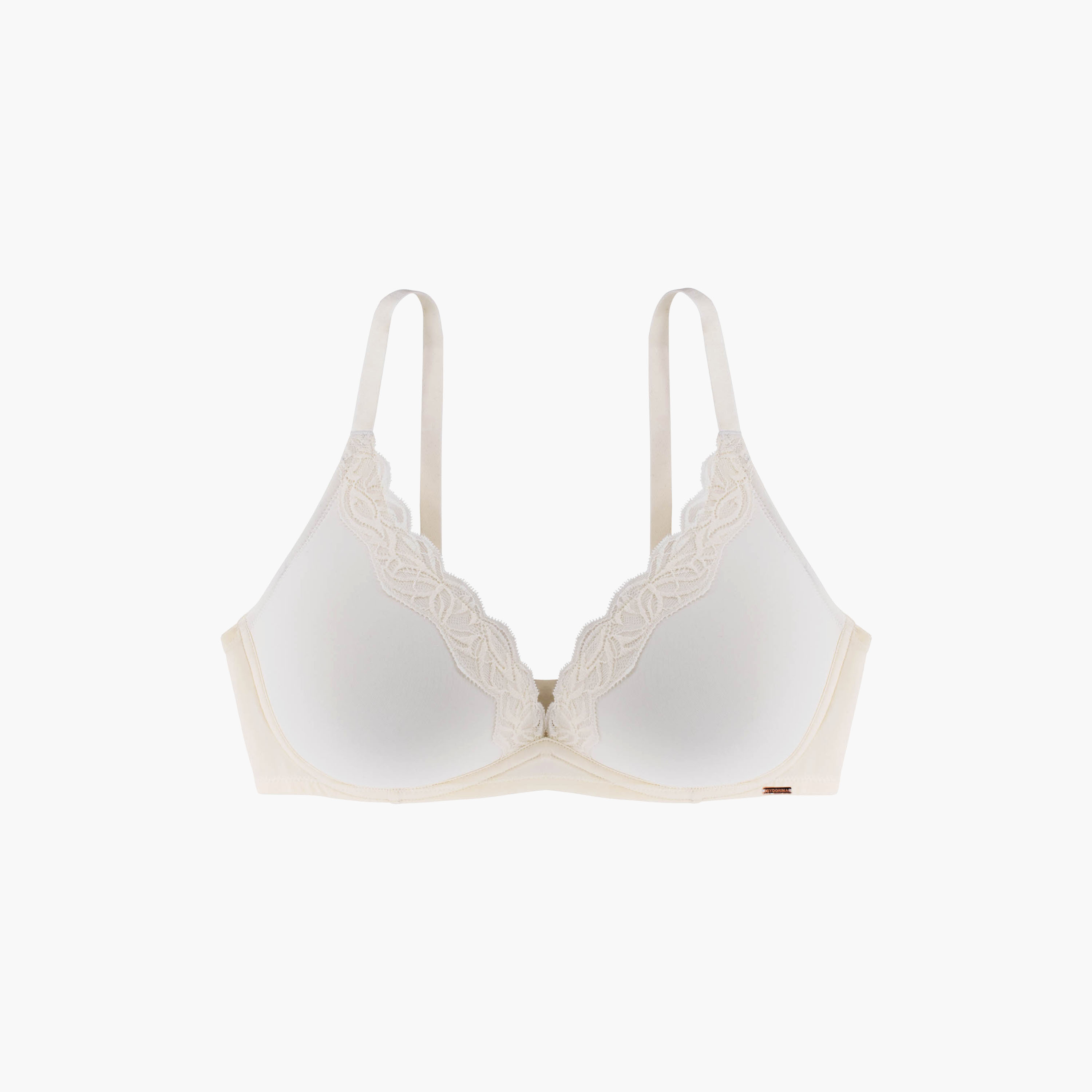 حمالة صدر سادة رياضية منخفضة الظهر ذات سلكية مبطنة خفيفة باللون العاجي من دورينا-women-clothing-lingerie-bras-image-6