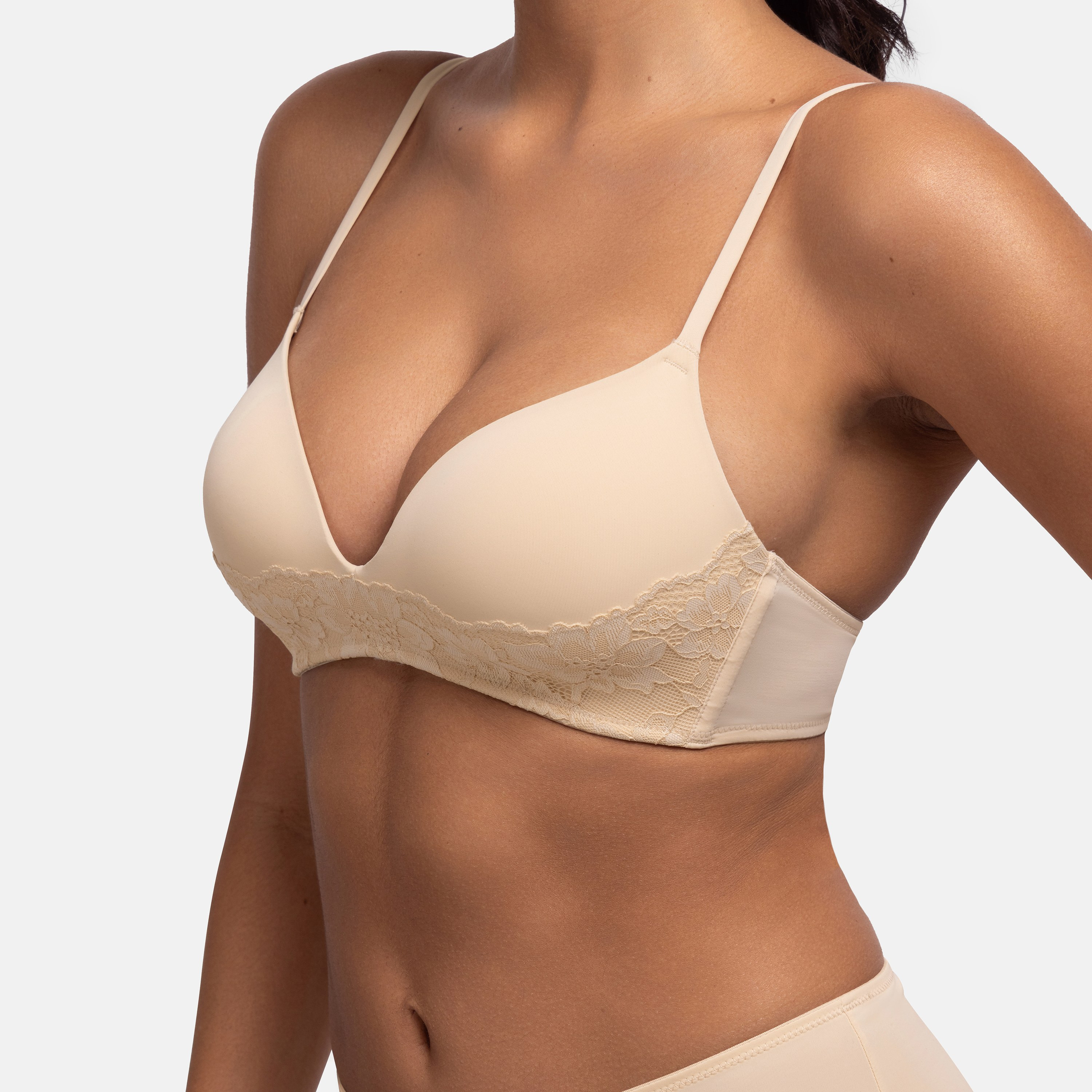 Dorina Pack of 2 Multicolour Lace Light Padded Non-Wired Plunge Bra-women-clothing-lingerie-bras-image-4