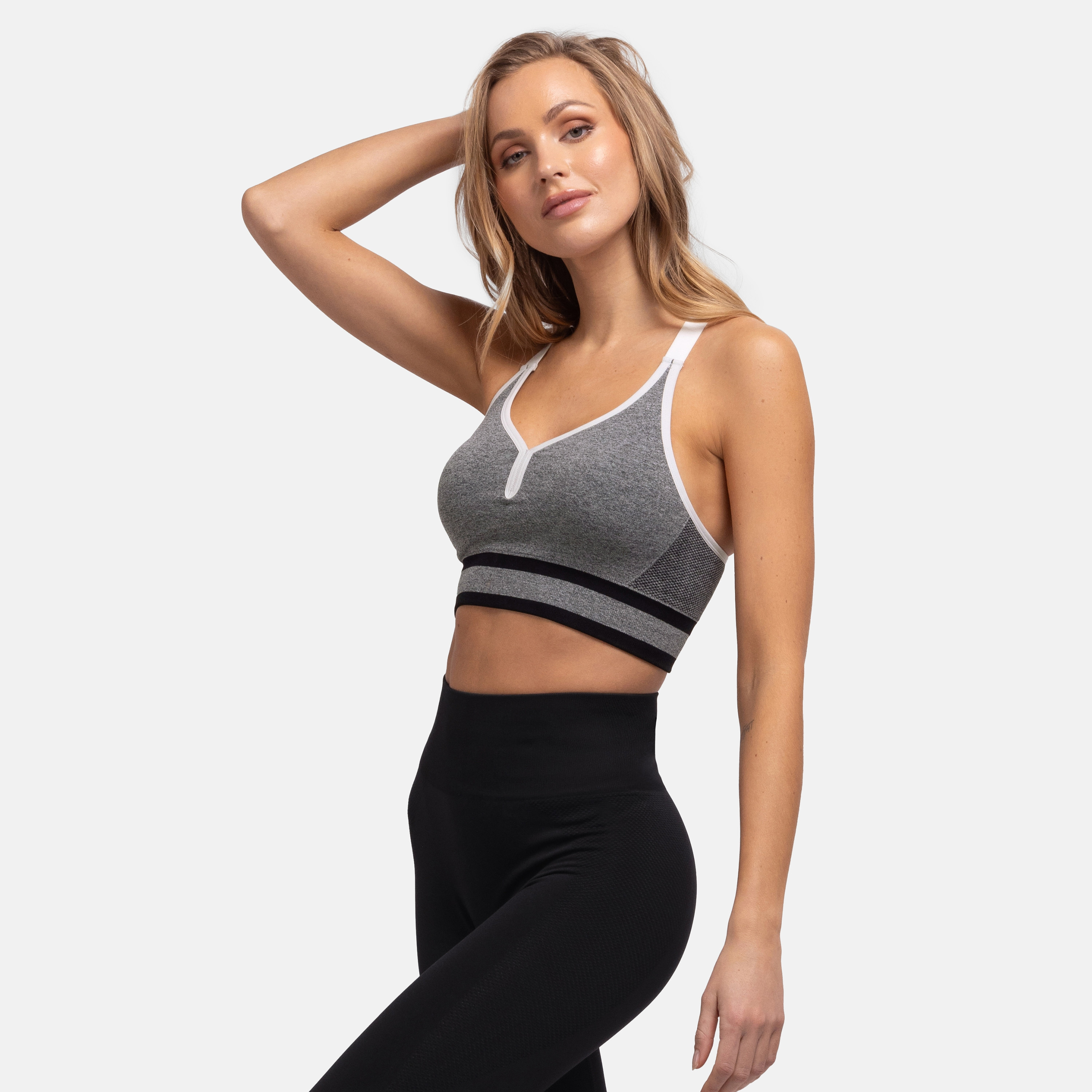 حمالة صدر سادة رياضية لا سلكية مبطنة خفيفة باللون الرمادي من دورينا-sports-women-clothing-sportsbras-image-4