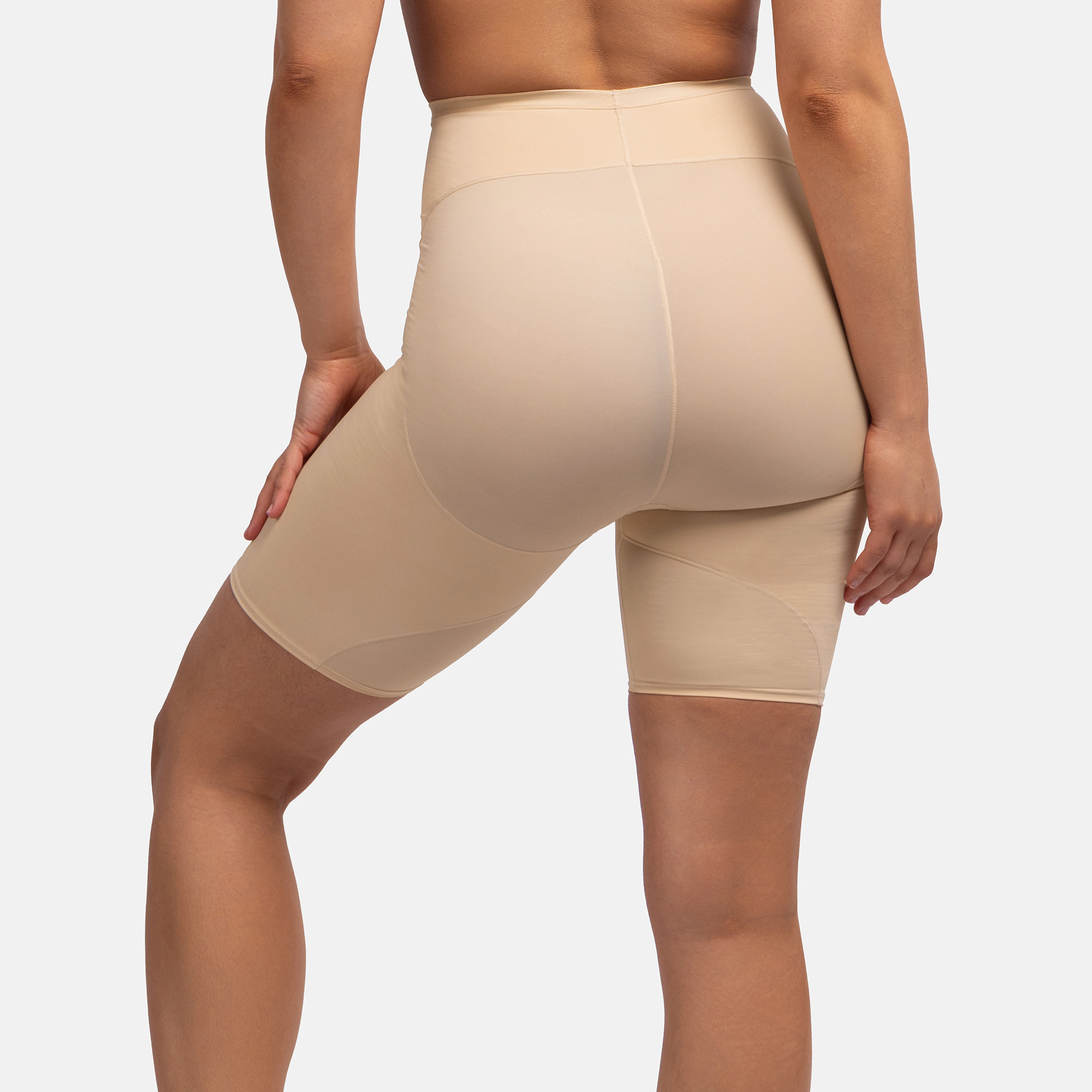 Dorina Beige Plain Shaping Shorts-women-clothing-lingerie-shapewear-image-4