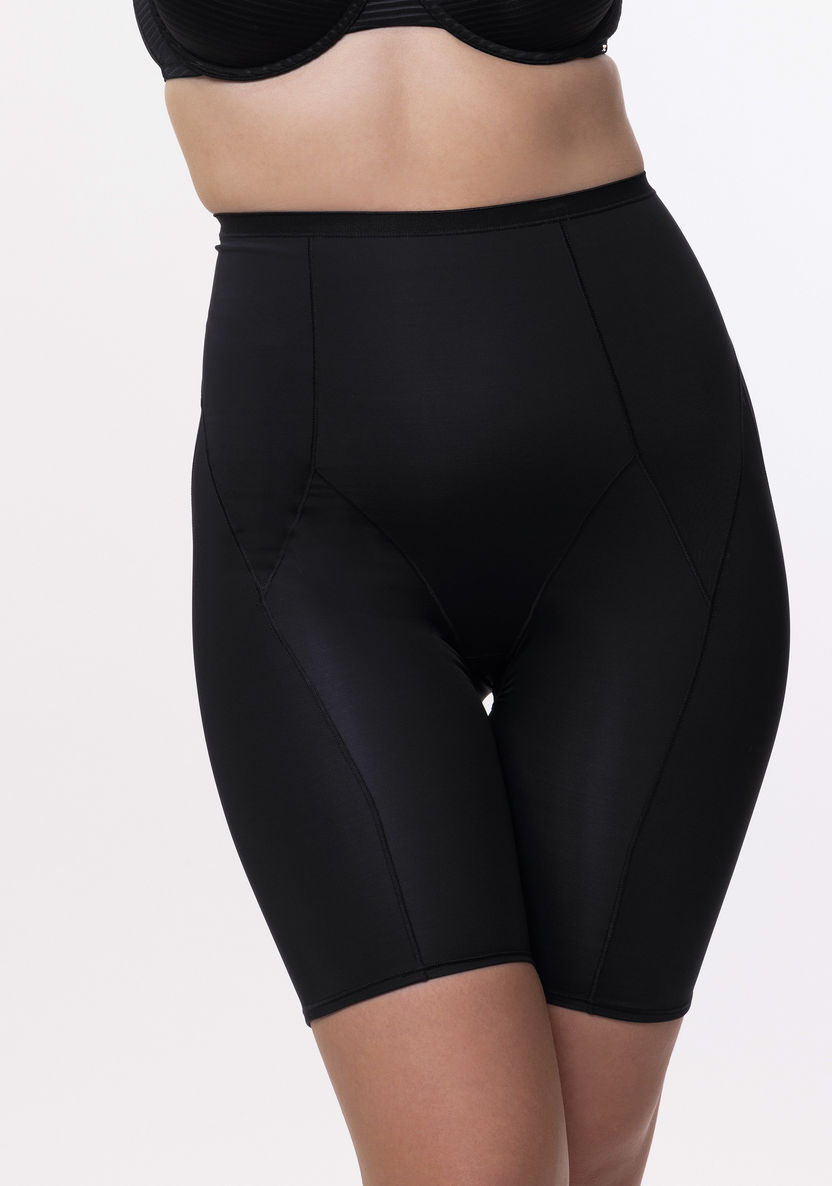 Buy Women's Dorina Black Plain Shaping Shorts Online