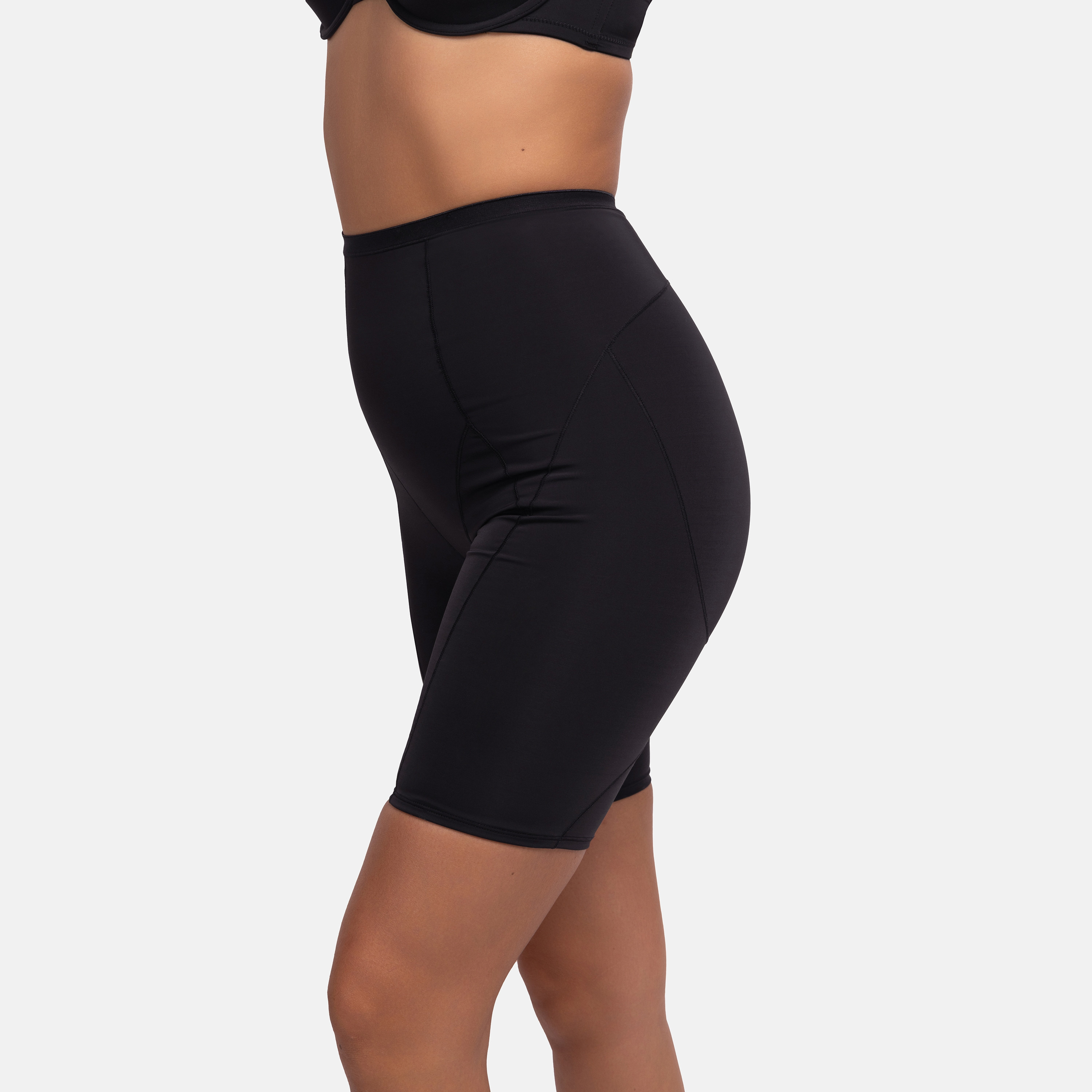 Dorina Black Plain Shaping Shorts-women-clothing-lingerie-shapewear-image-2