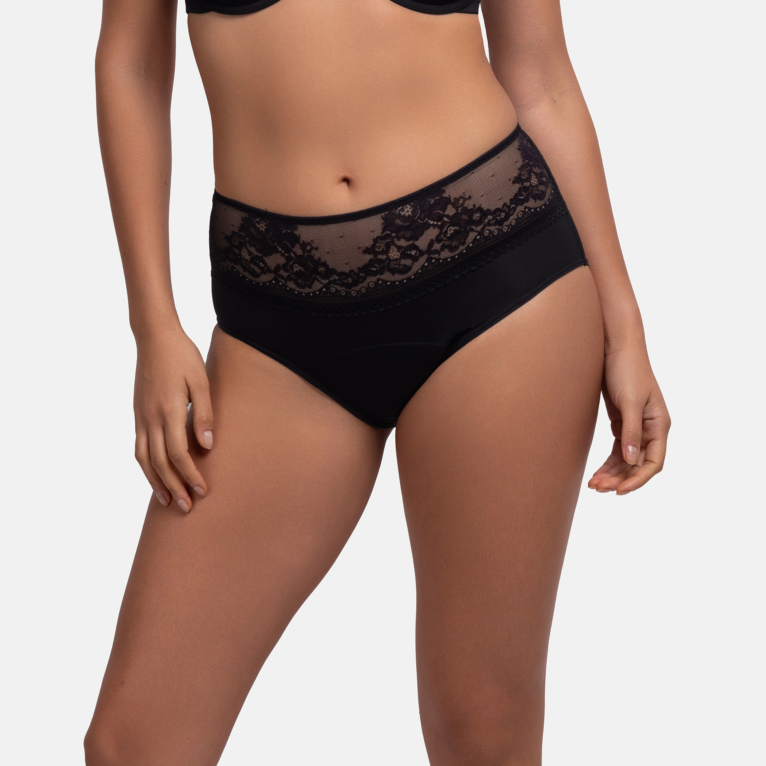 Dorina Pack of 2 Black Full Coverage Midi Hipster Women's Panties-women-clothing-lingerie-panties-image-2