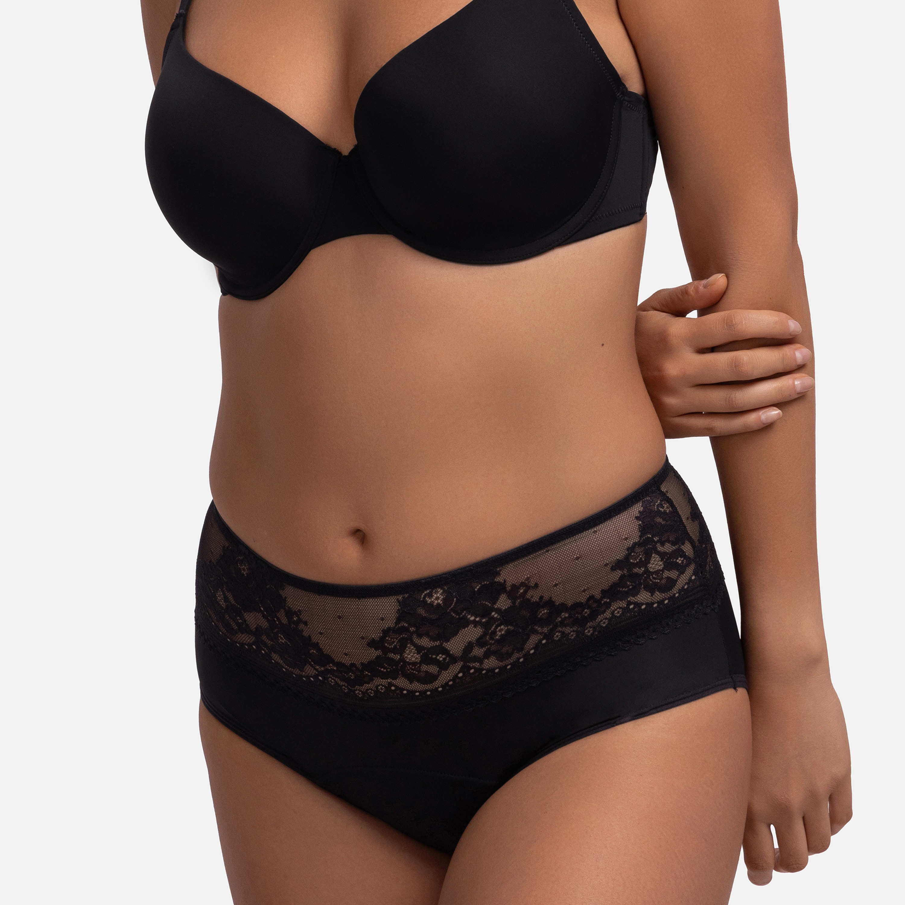 حزمة دورينا من سراويل داخلية نسائية سوداء كاملة تغطي ميدي هيبستر-women-clothing-lingerie-panties-image-6