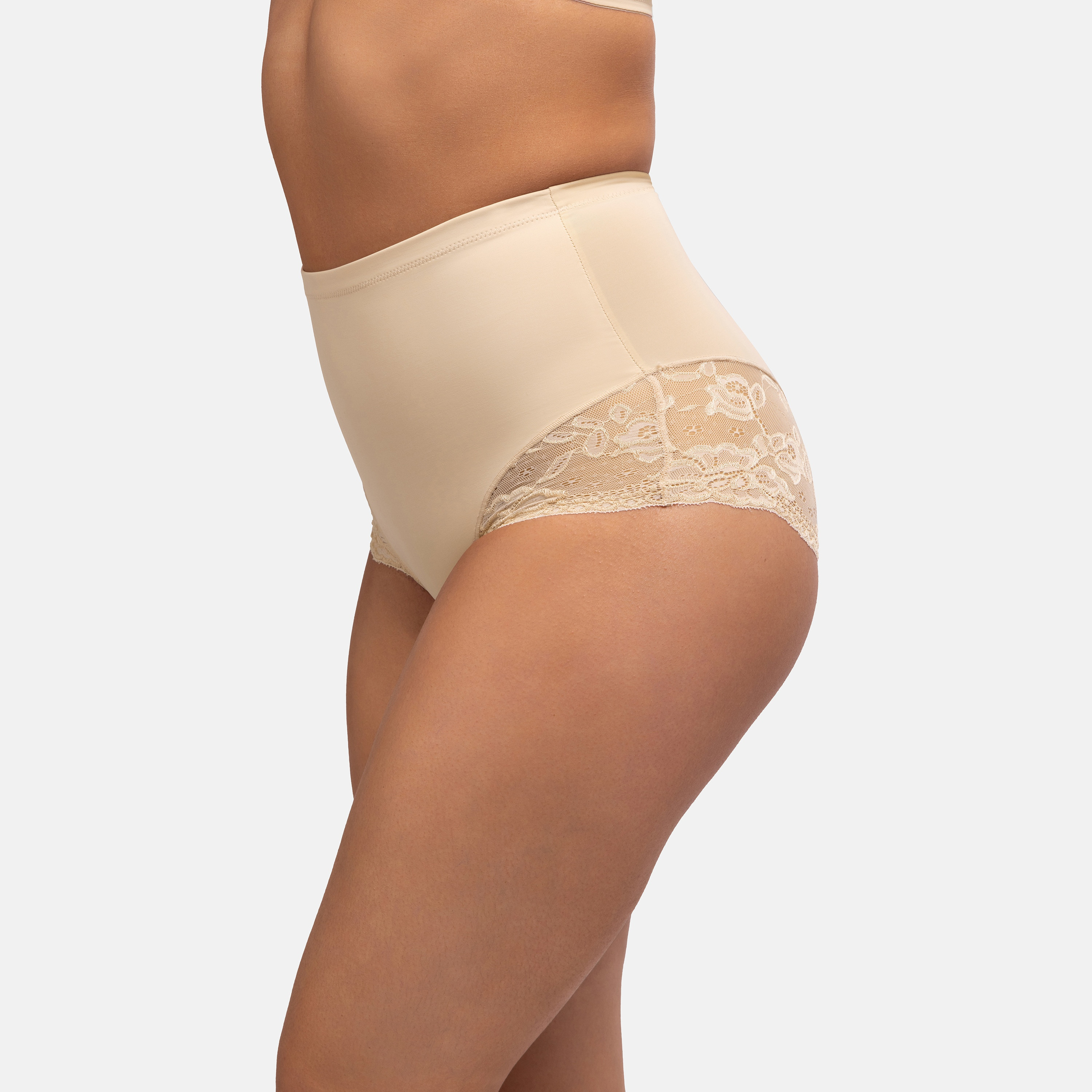 Dorina Beige Plain Shaping Brief-women-clothing-lingerie-shapewear-image-2