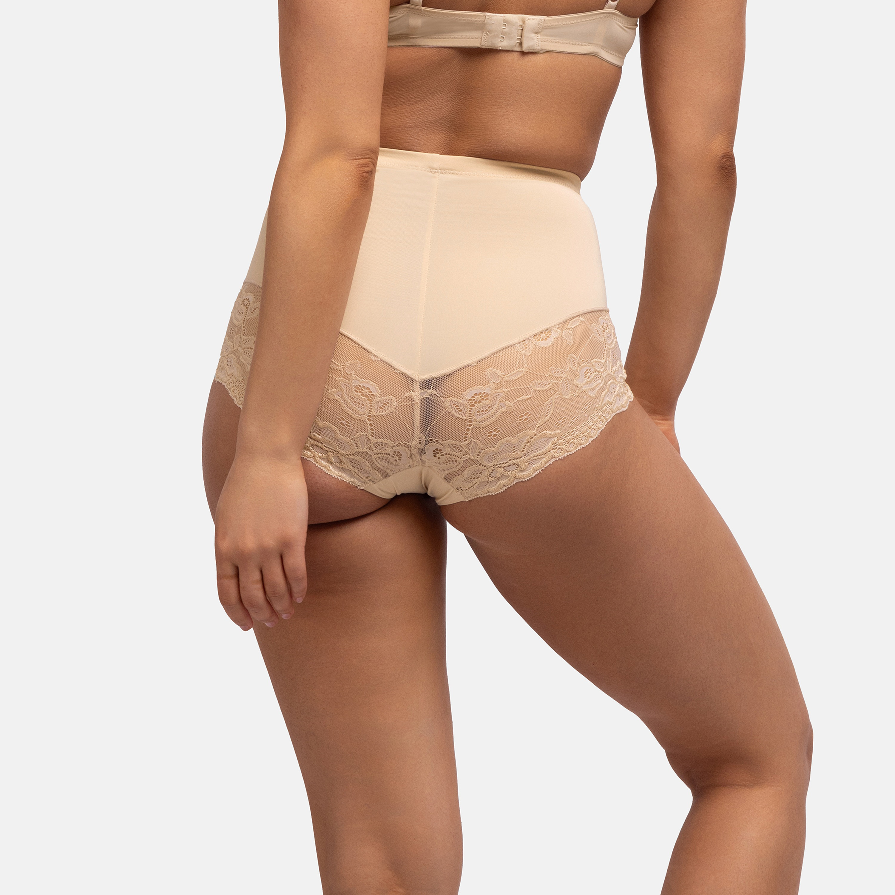 سروال داخلي بريف لشد البطن سادة بلون بني فاتح من دورينا-women-clothing-lingerie-shapewear-image-4