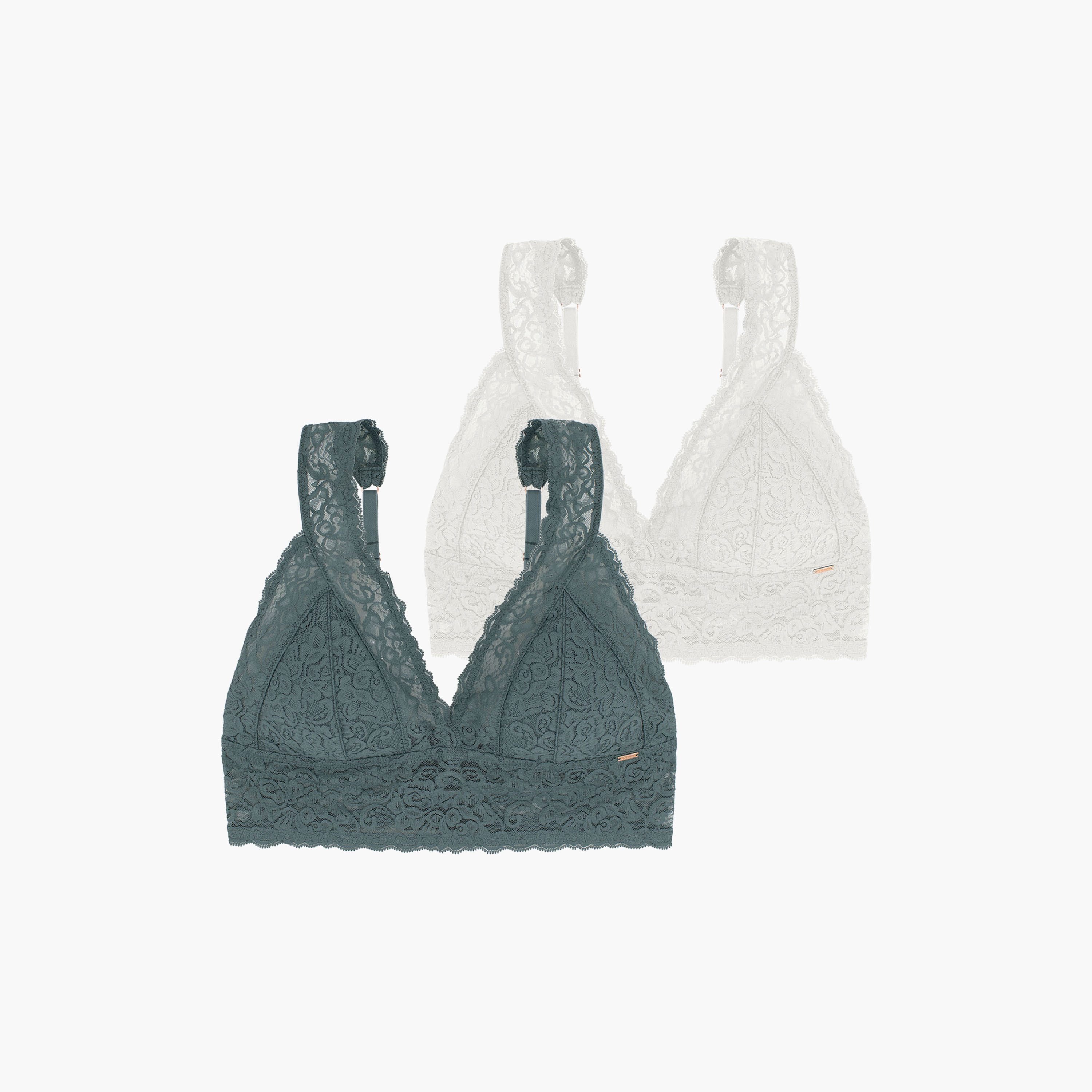 Dorina Pack of 2 Multicolour Lace Light Padded Non-Wired Bralette-women-clothing-lingerie-bras-image-10