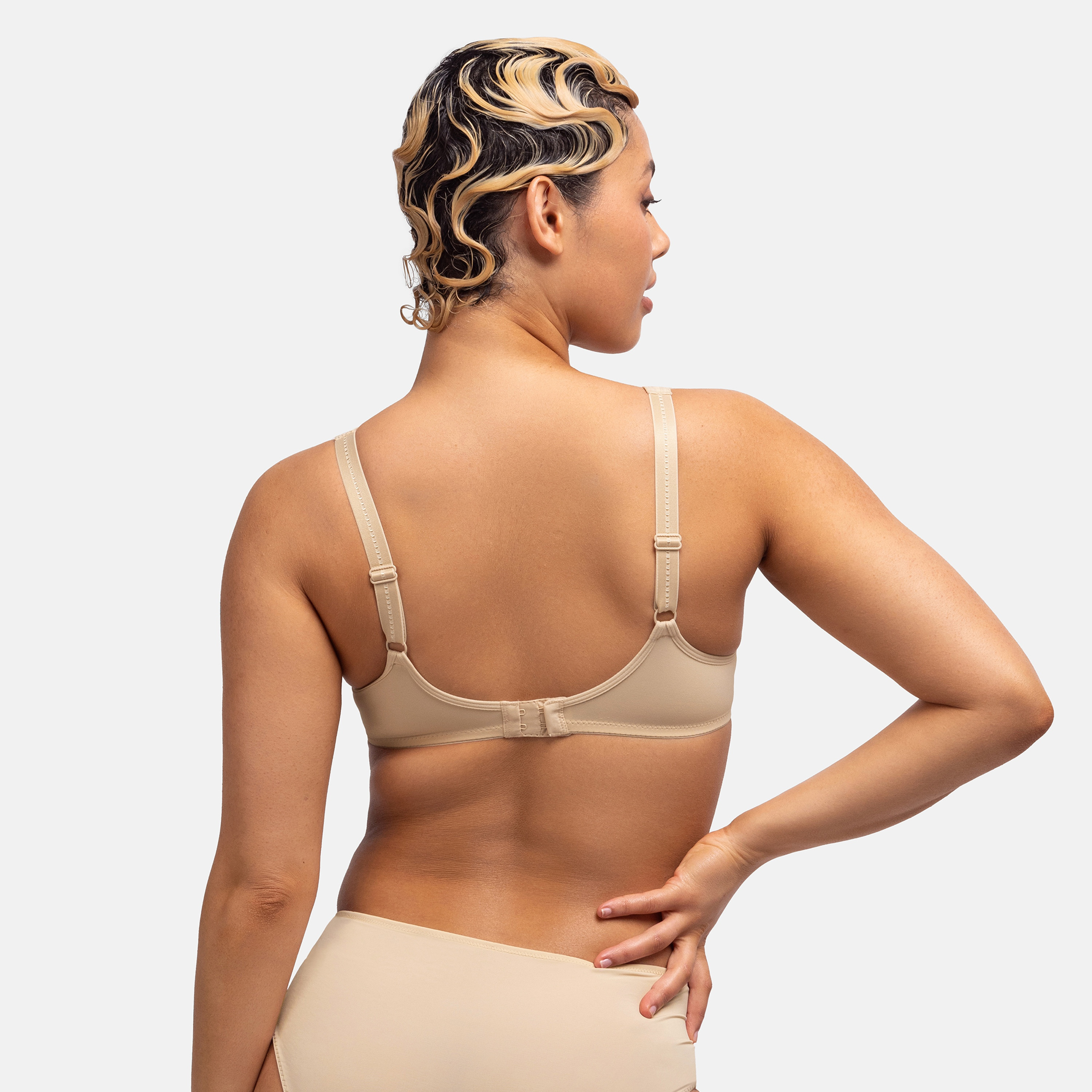 Dorina Nude Medium Support Wired Demi Lightly Padded Women's Bra-women-clothing-lingerie-bras-image-4