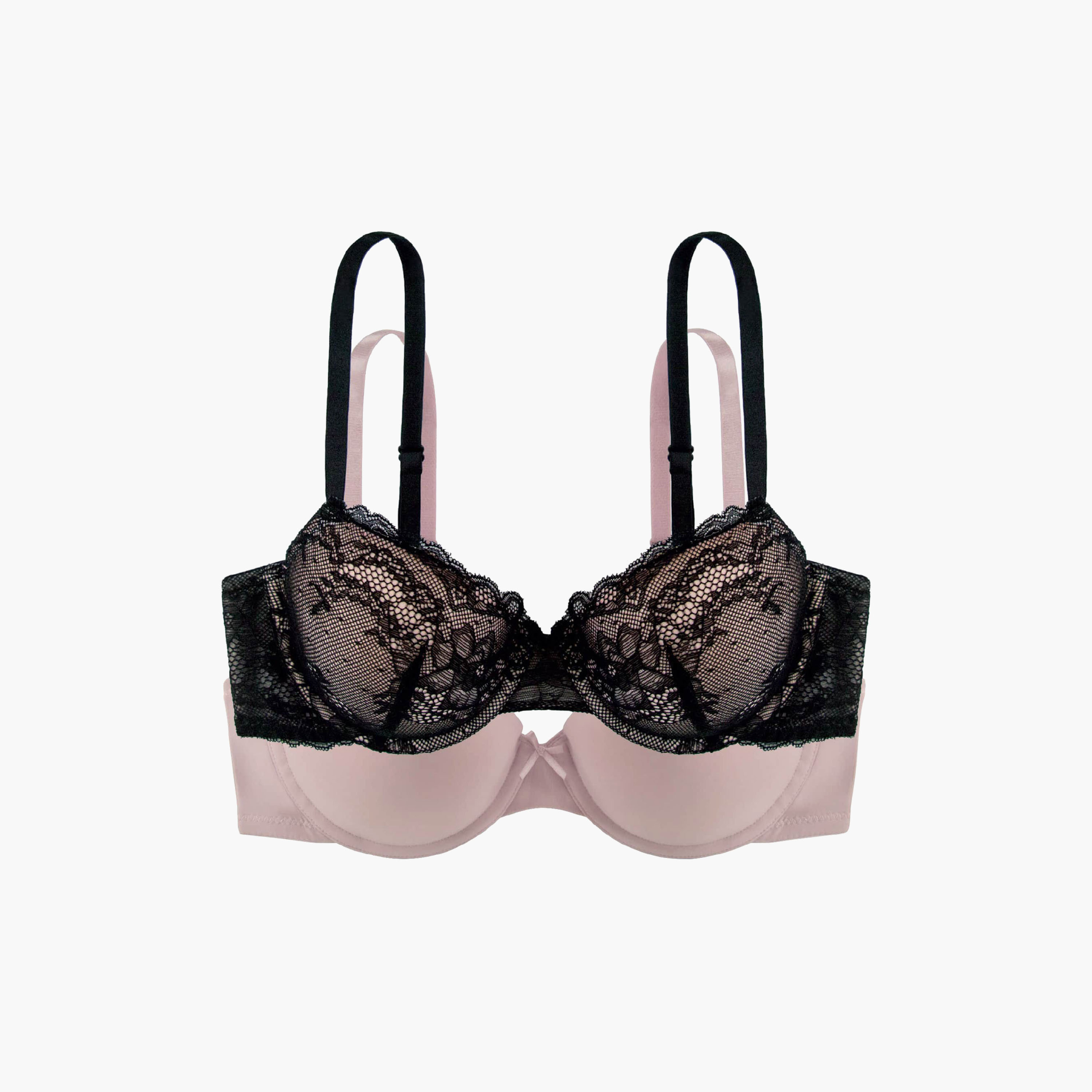 Dorina Pack of 2 Multicolour Plain Light Padded Wired Demi Bra-women-clothing-lingerie-bras-image-10