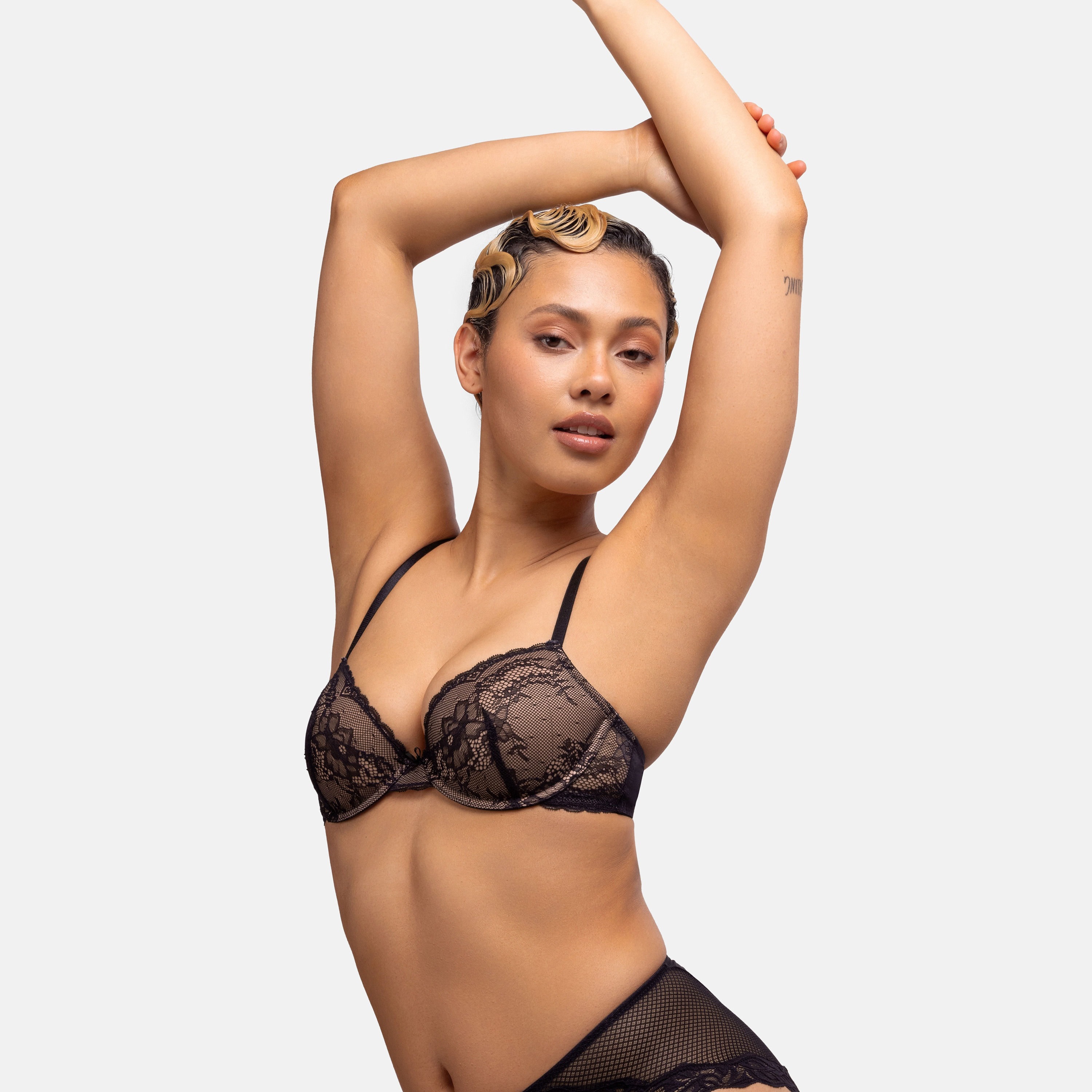 Dorina Pack of 2 Multicolour Plain Light Padded Wired Demi Bra-women-clothing-lingerie-bras-image-3