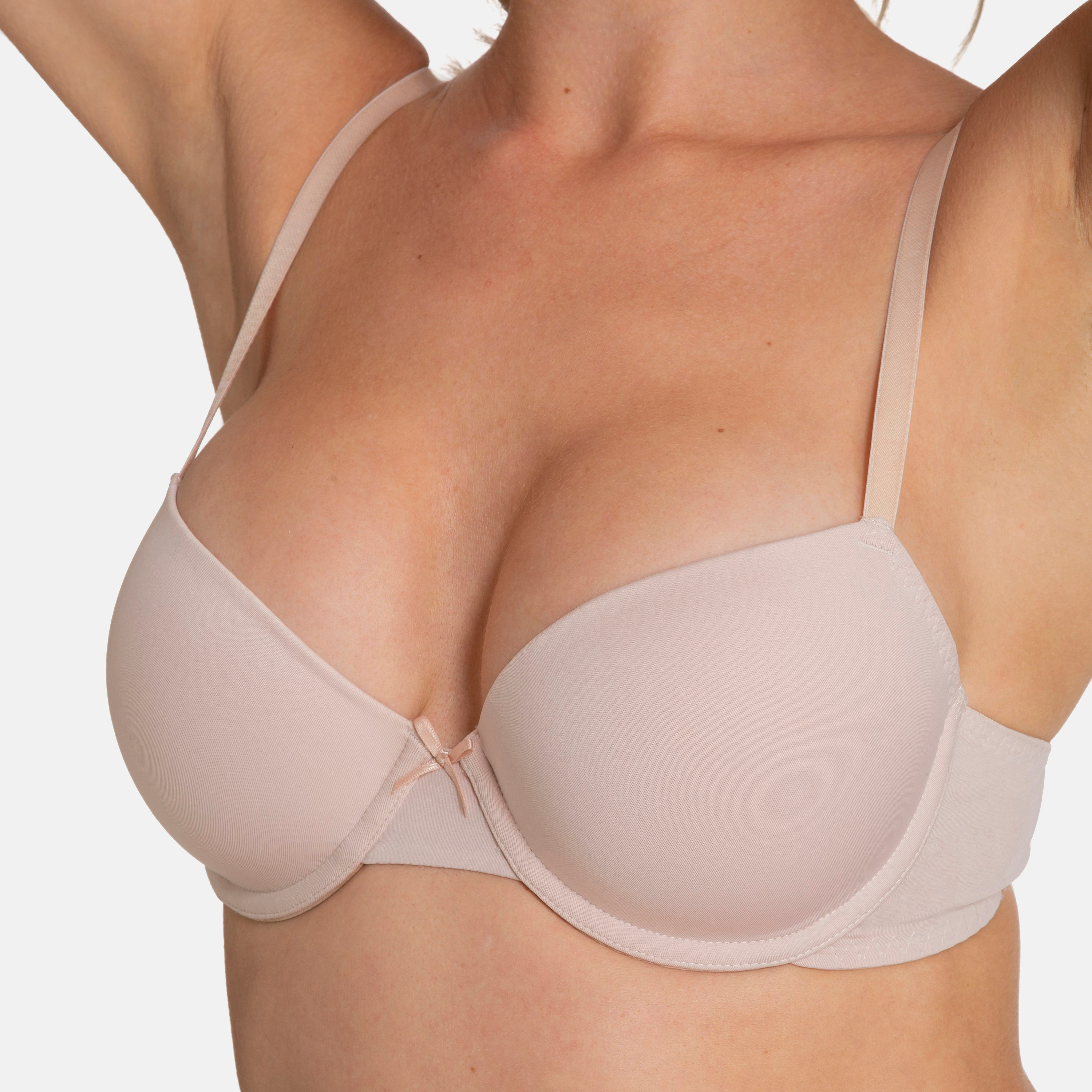 Dorina Pack of 2 Multicolour Plain Light Padded Wired Demi Bra-women-clothing-lingerie-bras-image-3
