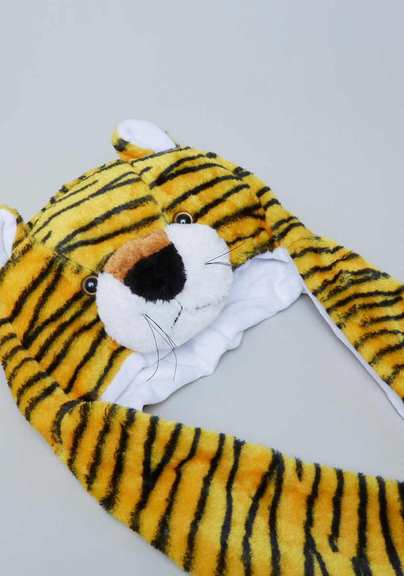 Juniors Printed Tiger Cap Scarf-Scarves-image-2