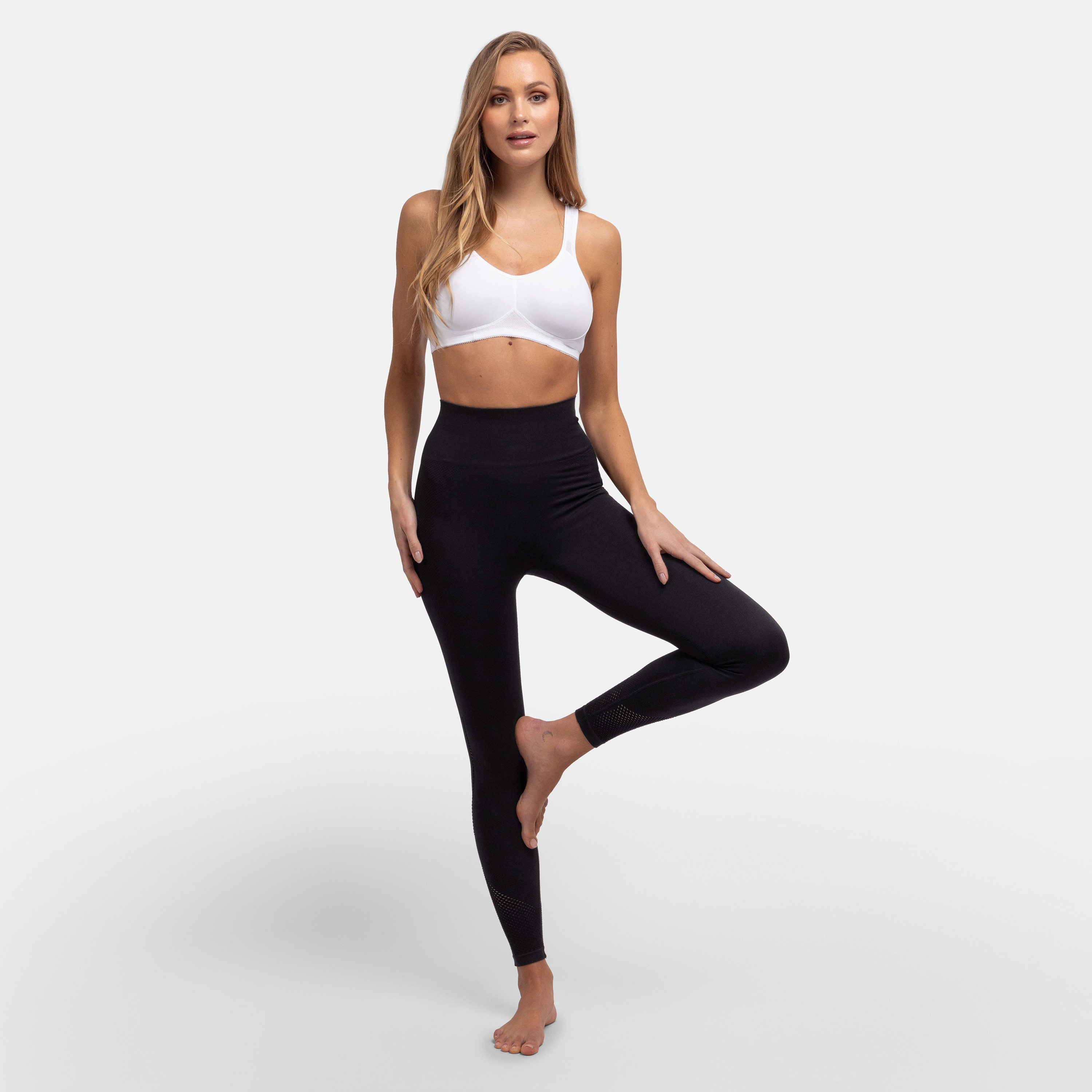 Dorina White Plain Non Padded Wireless Sports Bra-sports-women-clothing-sportsbras-image-3
