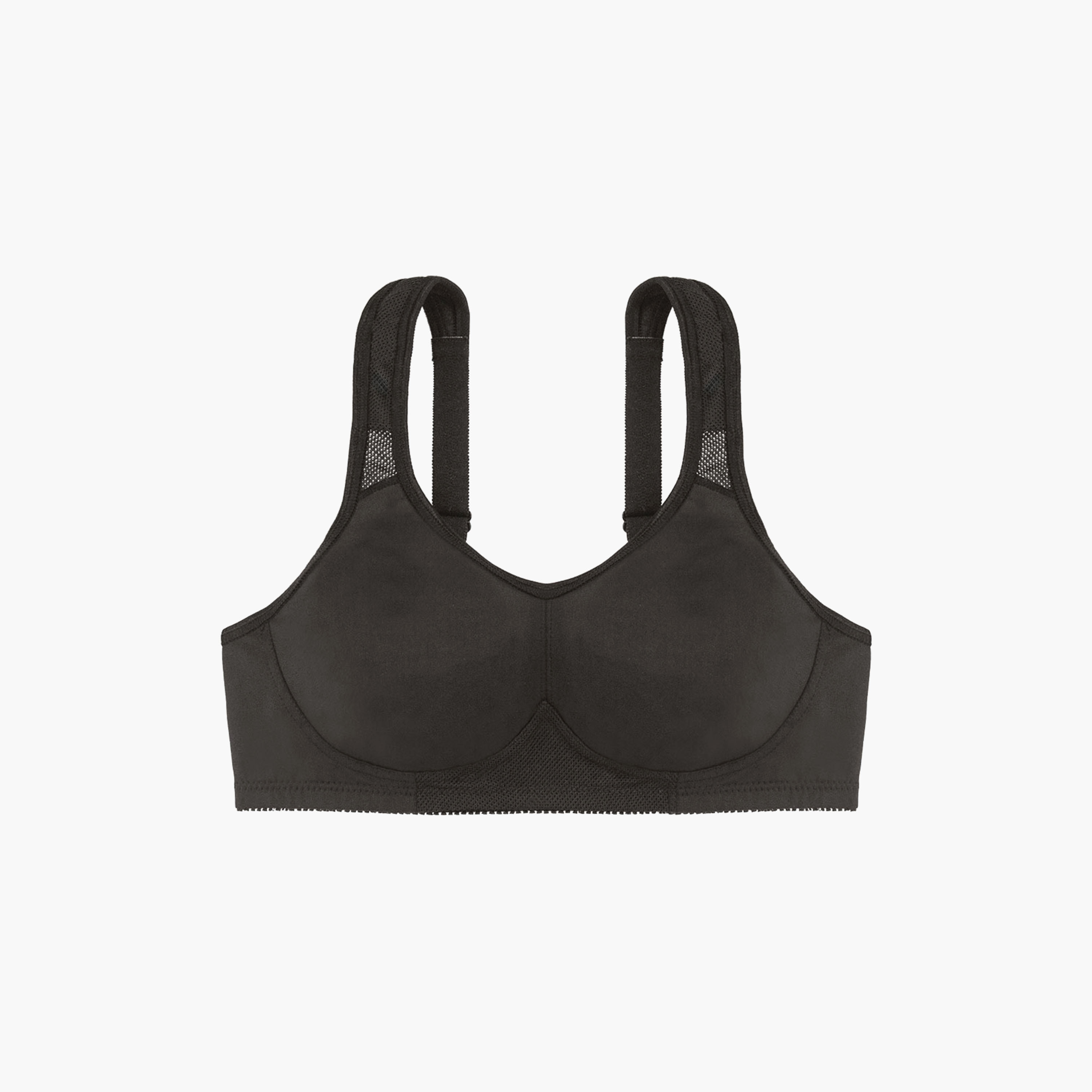 Dorina Black Plain Non Padded Wireless Sports Bra-sports-women-clothing-sportsbras-image-7