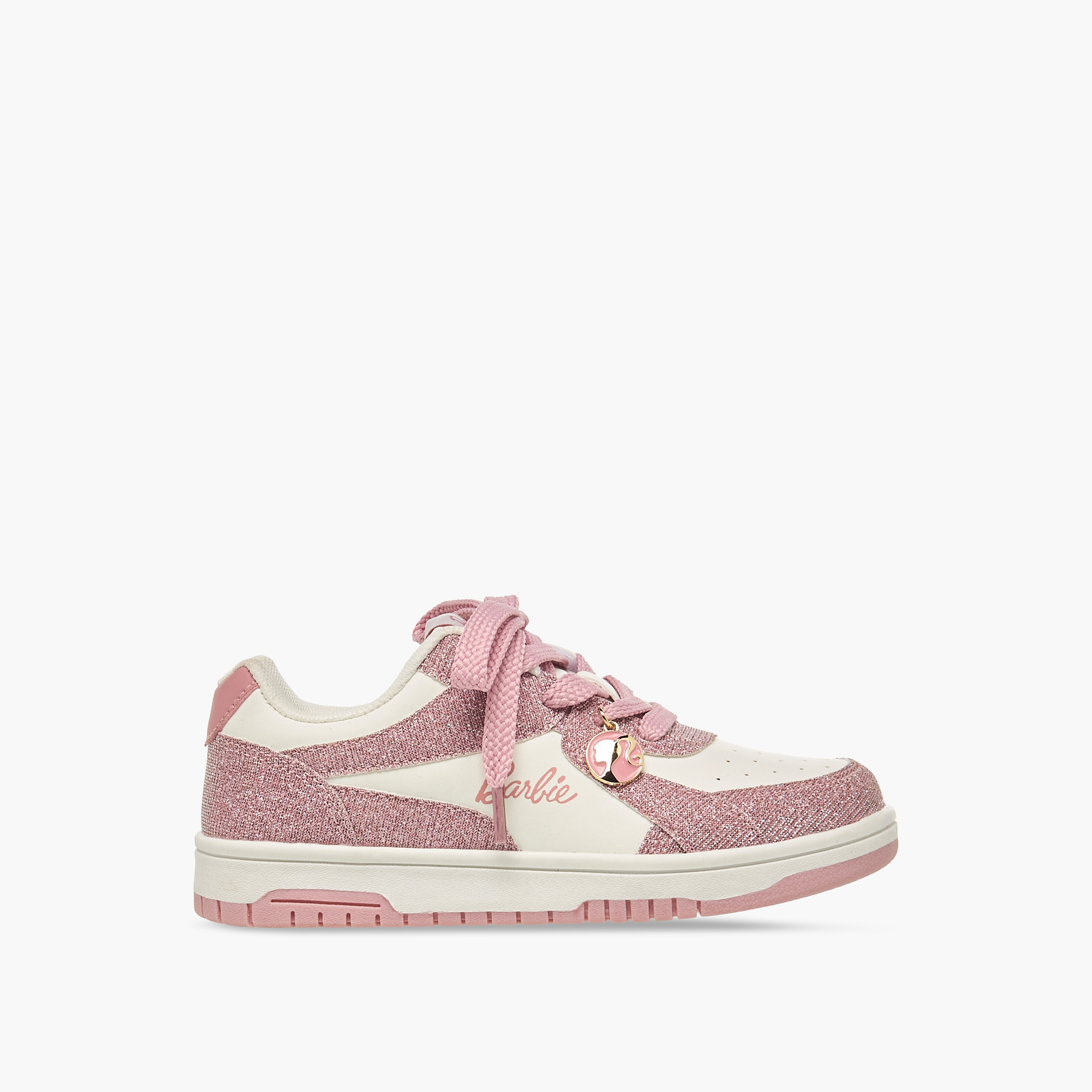 Barbie Girls Panelled Lace-Up Sneakers-girls-shoes-sneakers-image-3