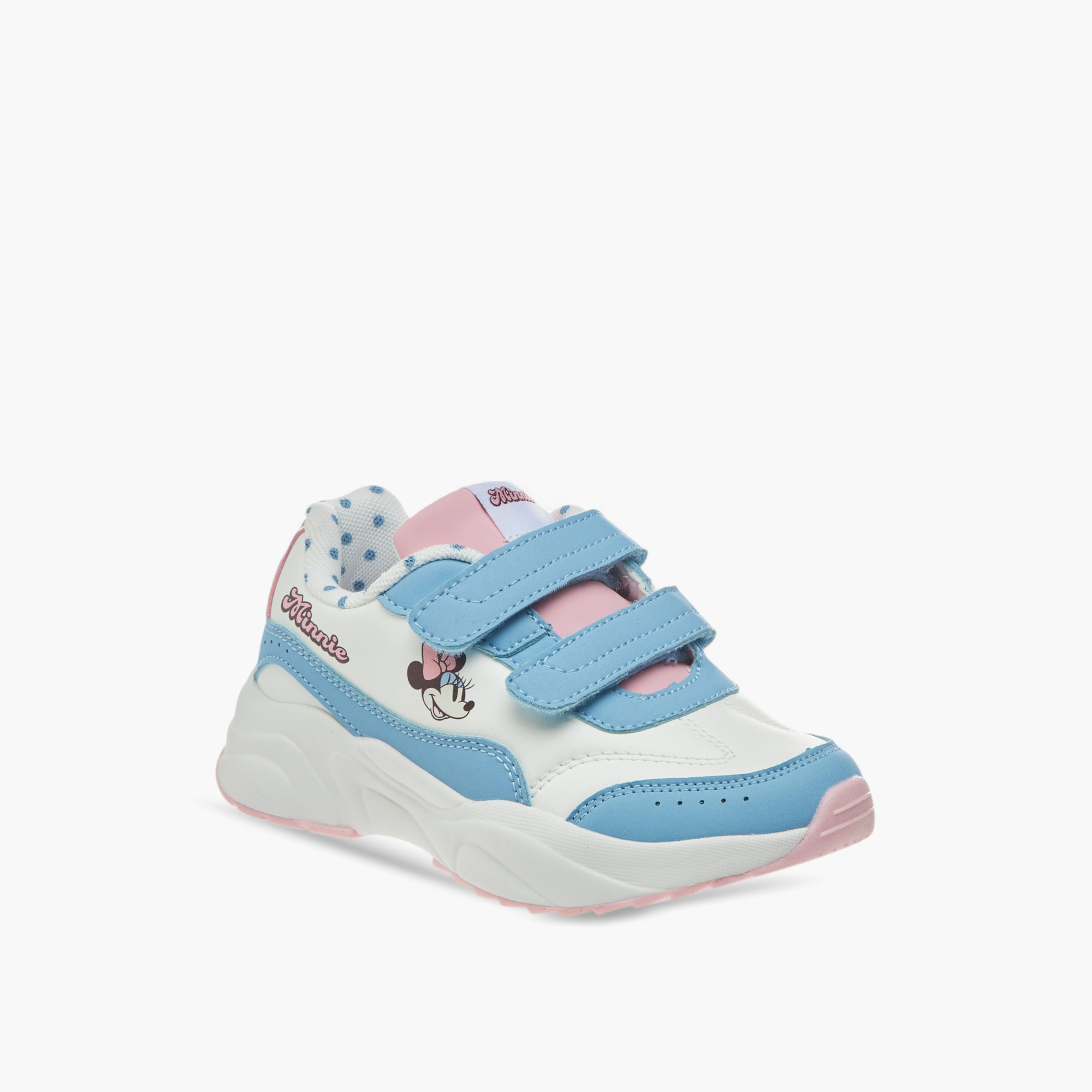 حذاء سنيكرز بشريط إغلاق لاصق وطبعات ميني ماوس من ديزني-girls-shoes-sneakers-image-2