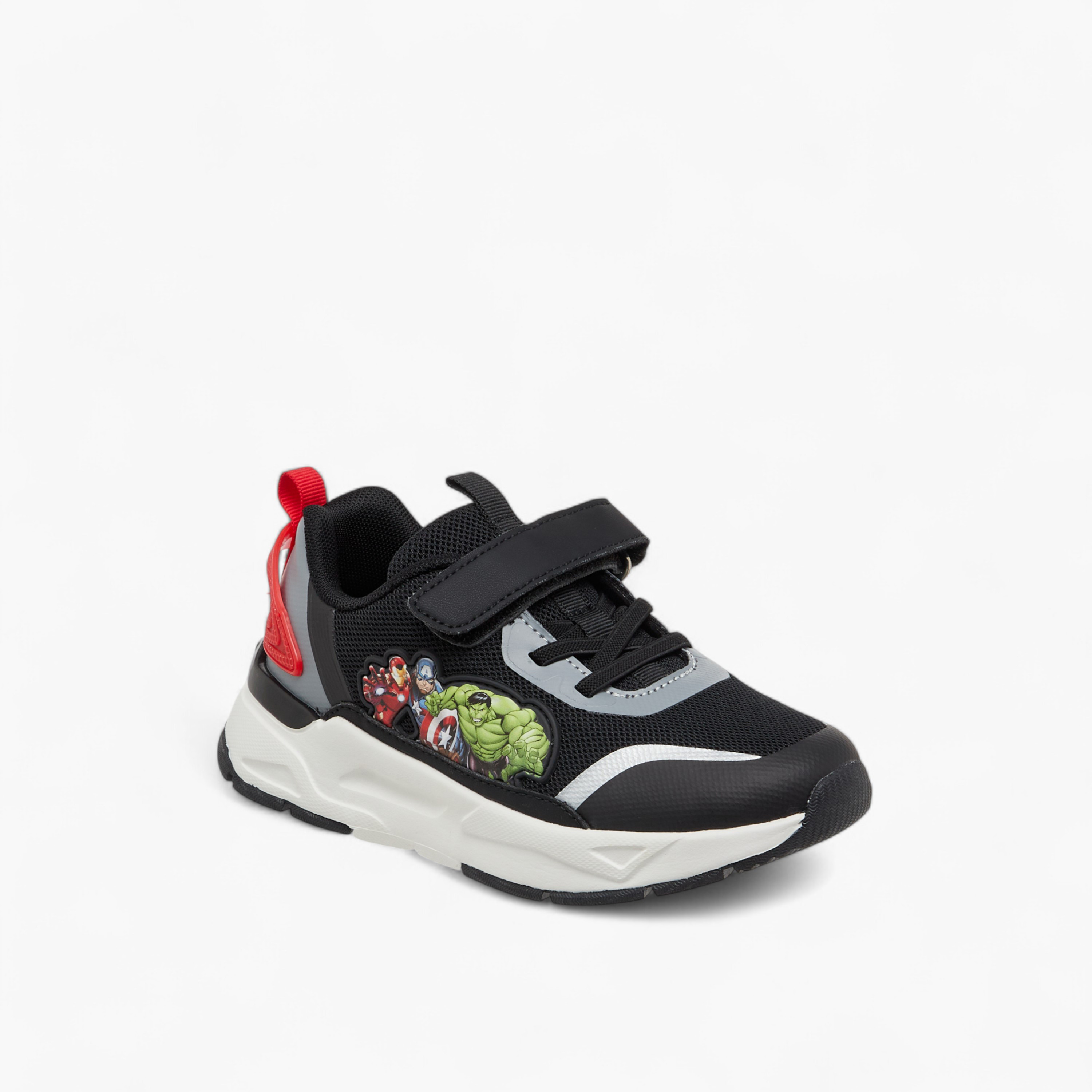 Avengers Detail Sneakers with Hook and Loop Closure-boys-shoes-sneakers-image-2